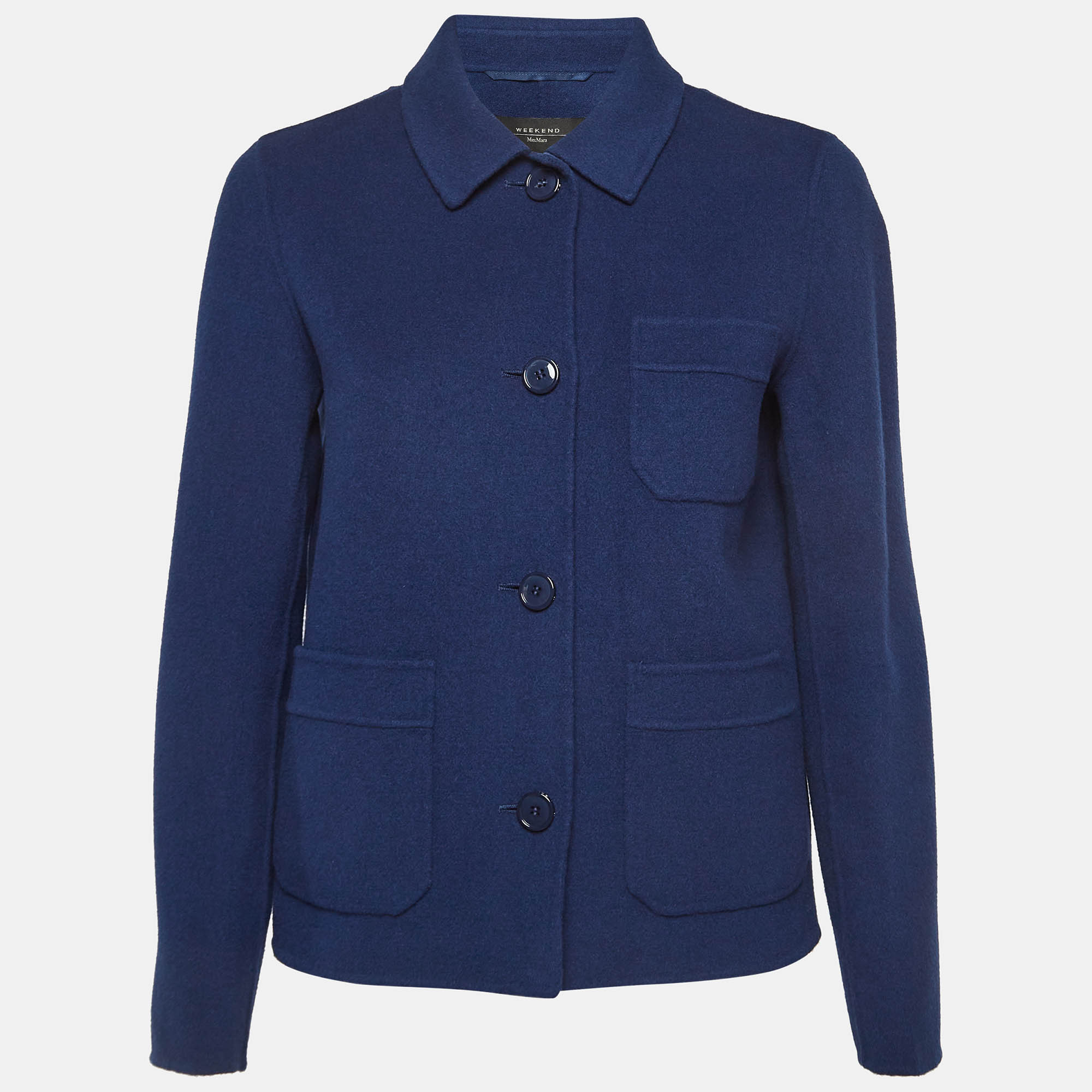 

Weekend Max Mara Blue Wool Rosano Jacket, Navy blue