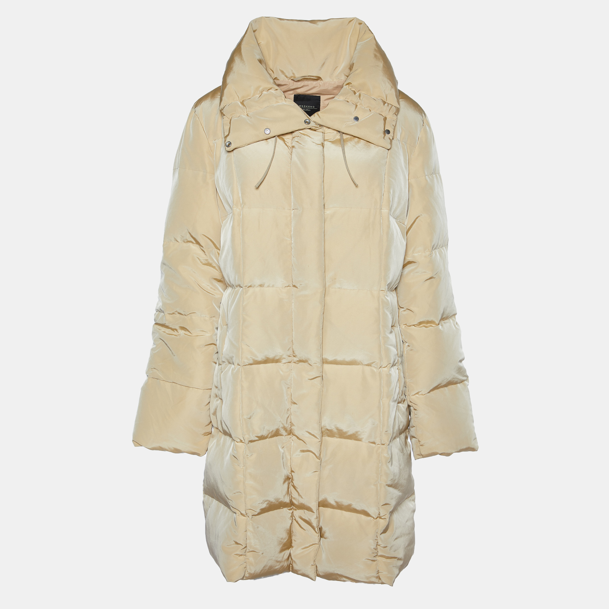 

Weekend Max Mara Beige Synthetic Quilted Down Coat L