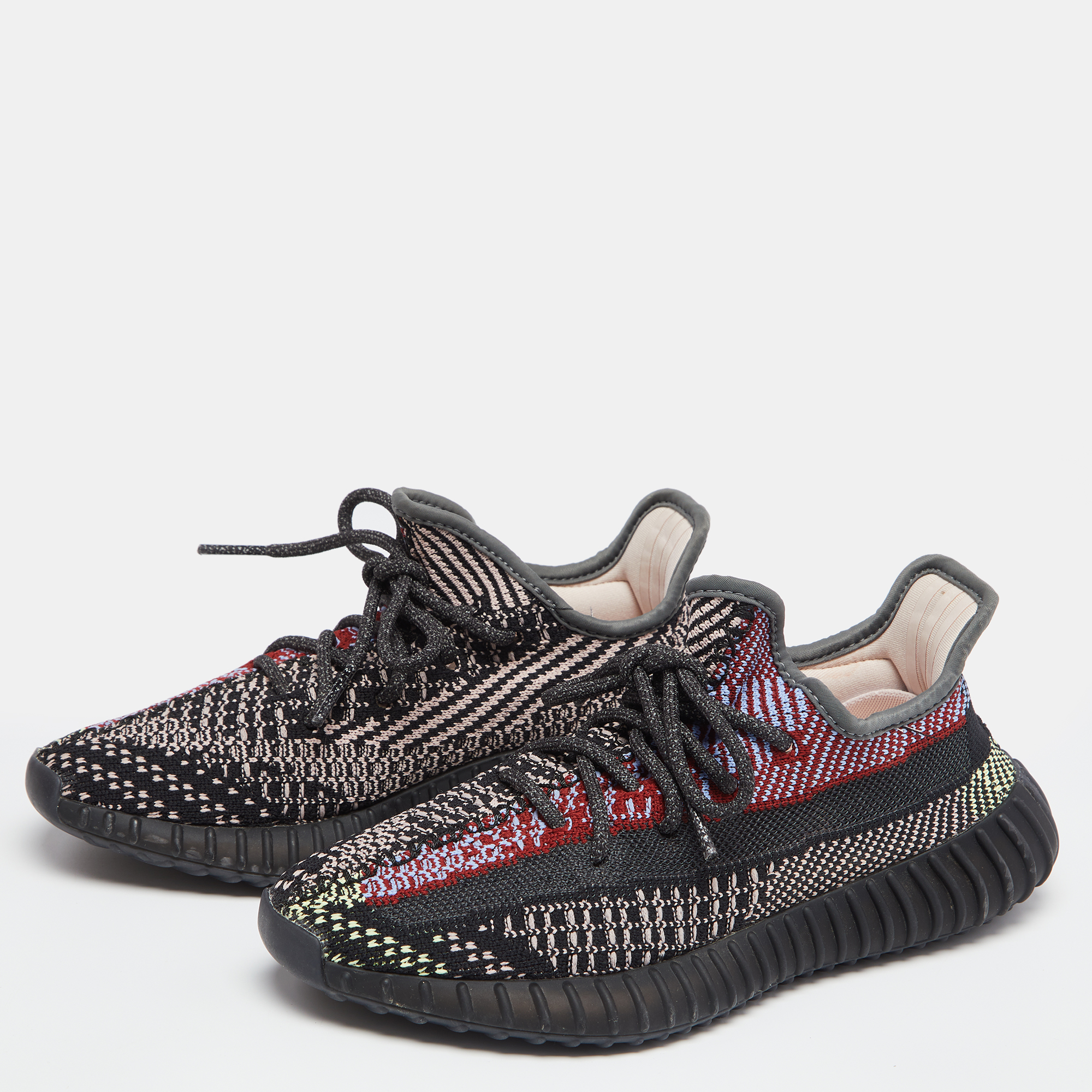 

Yeezy x Adidas Multicolor Knit Fabric Boost 350 V2 Sneakers Size 36 2/3