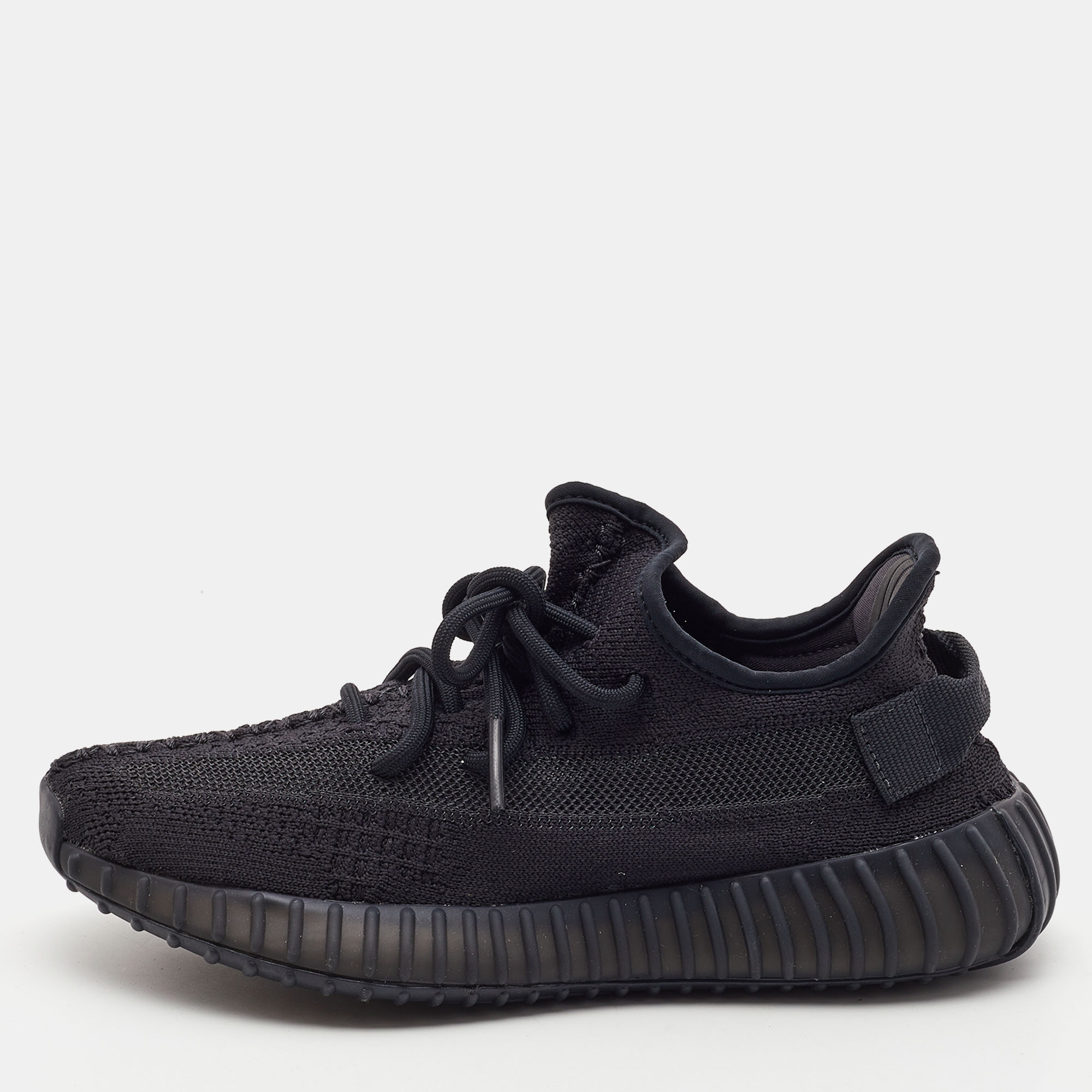 

Yeezy x Adidas Black Fabric Boost 350 V2 Cinder Sneakers Size