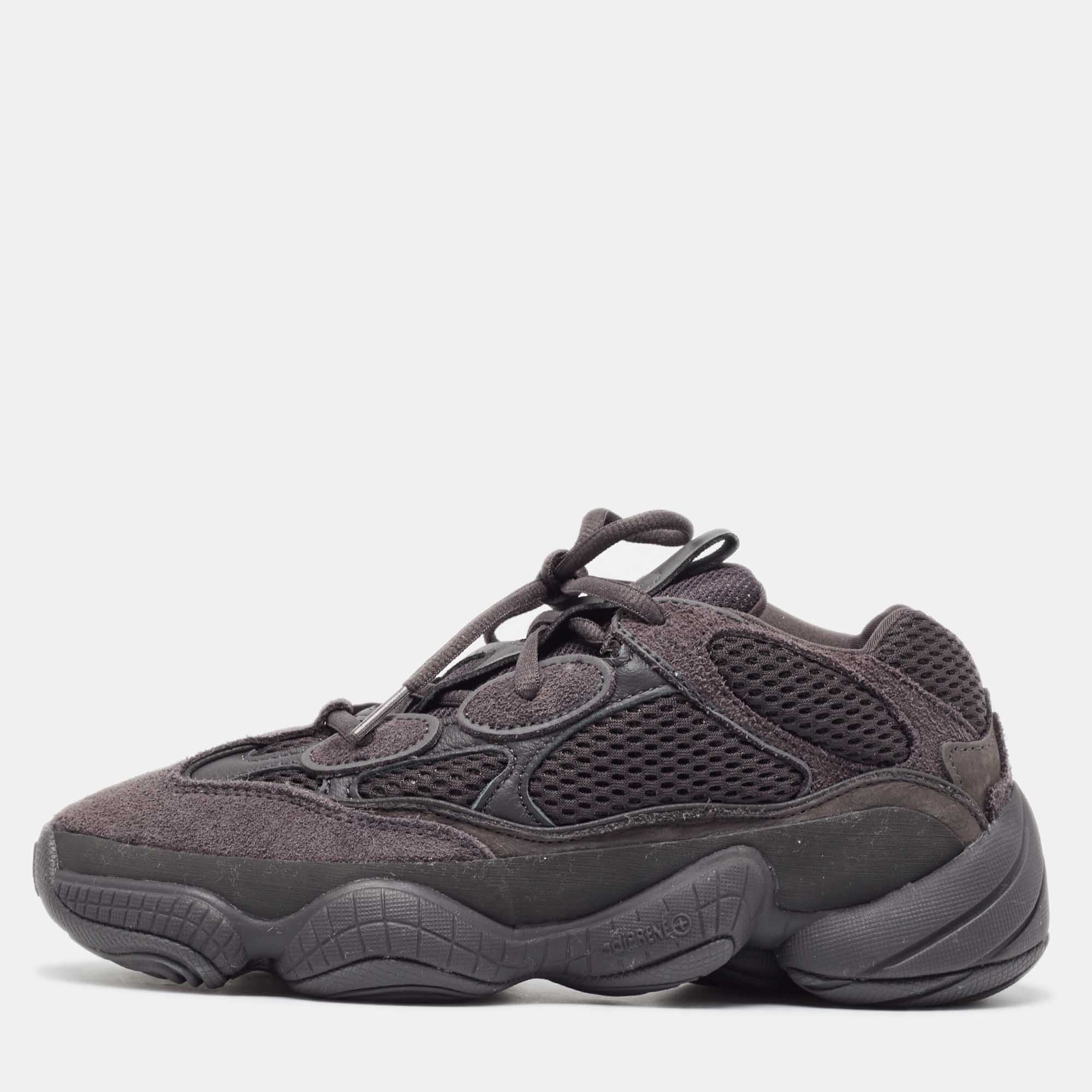 

Yeezy x Adidas Black Suede and Mesh Yeezy 500 Utility Black Sneakers Size 38 2/3