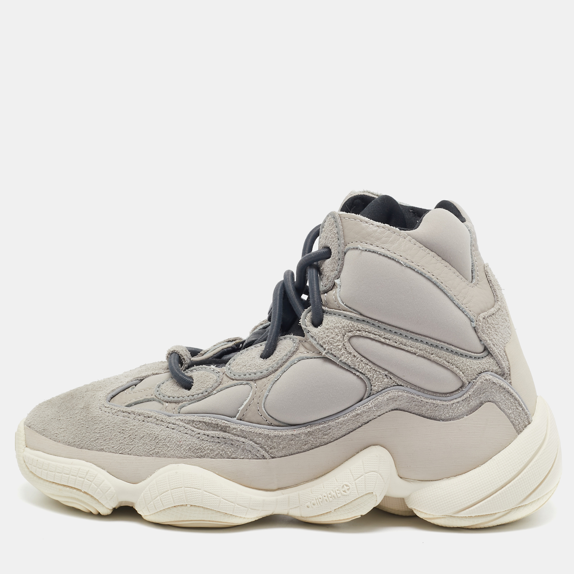 

Yeezy x Adidas Grey Suede and Leather Yeezy 500 Sneakers Size