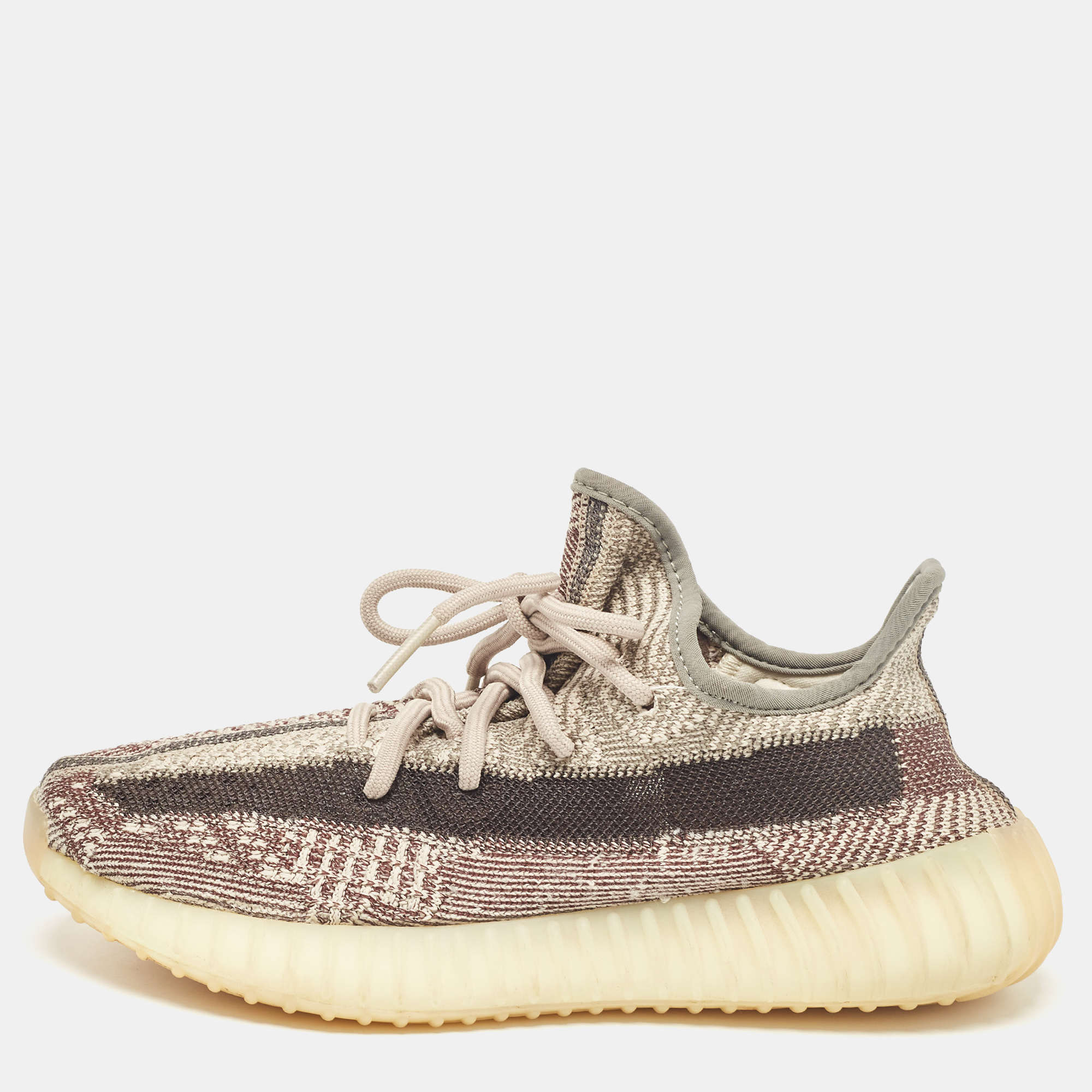 

Yeezy x Adidas Beige/Brown Knit Fabric Boost 350 V2 Zyon Sneakers Size 37 1/3