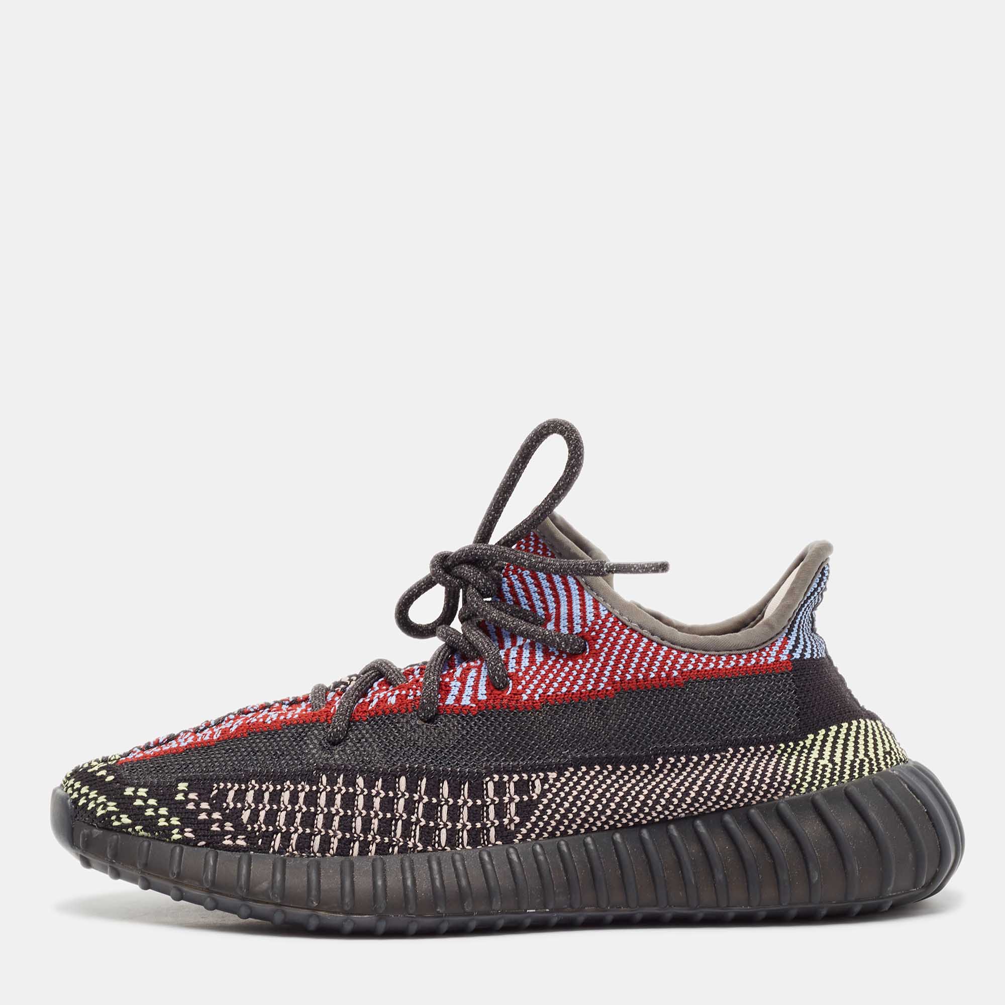 

Yeezy x Adidas Multicolor Knit Fabric Boost 350 V2 Yecheil (Non-Reflective) Sneakers Size 40 2/3, Black