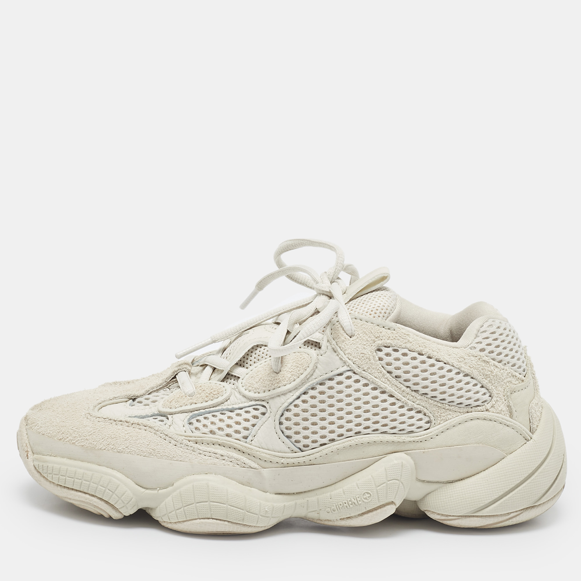 

Yeezy x Adidas Grey Suede and Fabric Yeezy 500 salt Sneakers Size