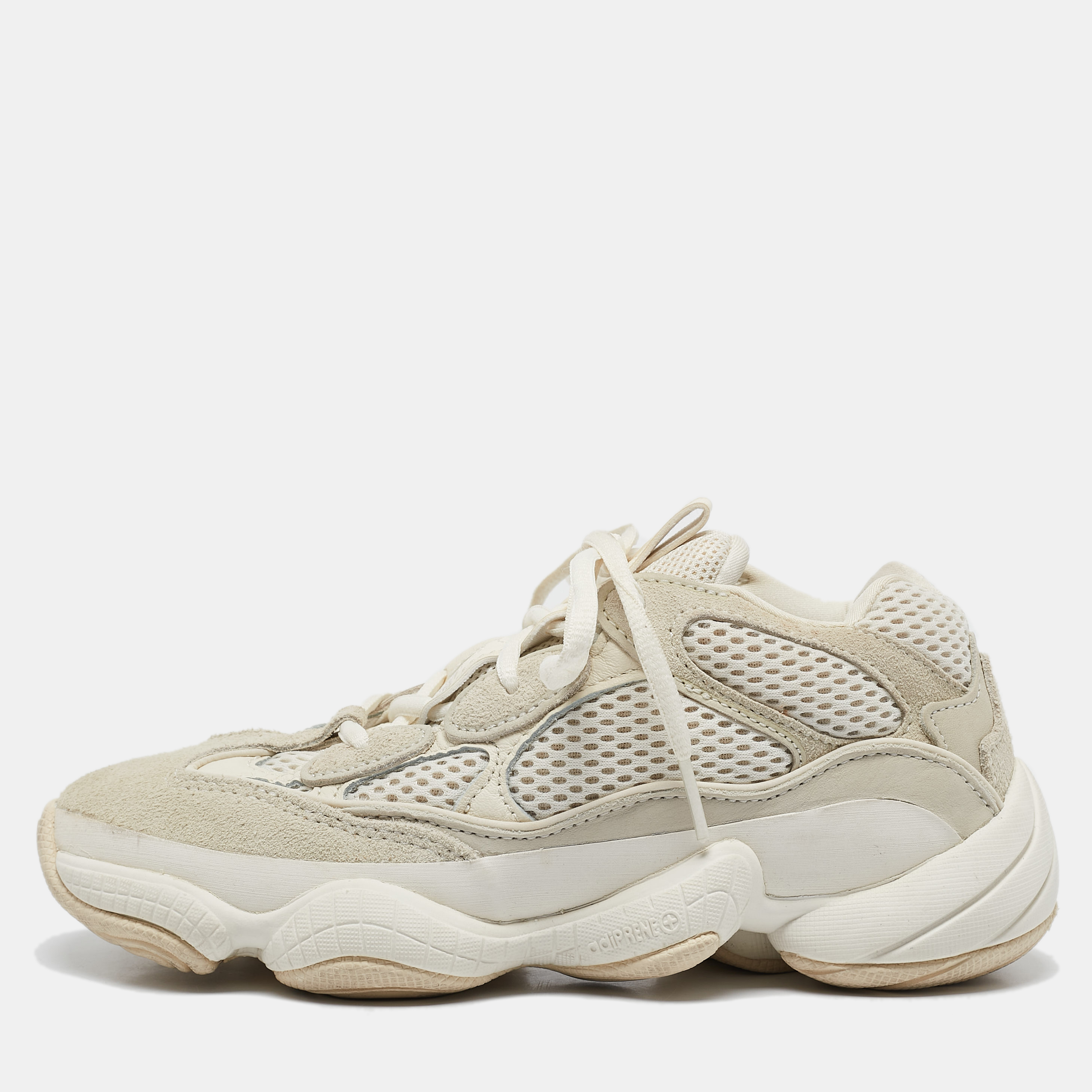 

Yeezy x Adidas White Suede And Mesh Yeezy 500 Sneakers Size 36 1/3