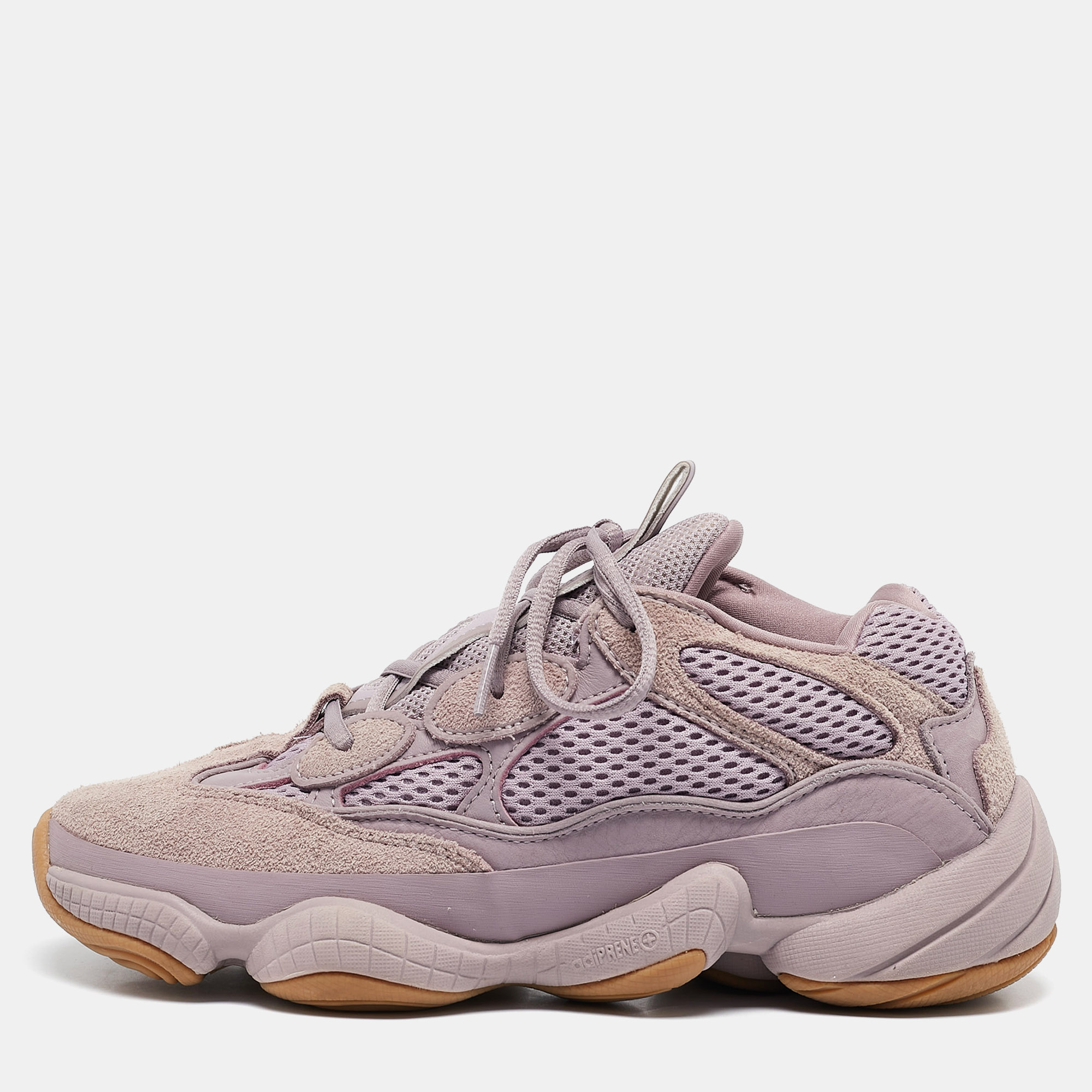 

Adidas x Yeezy Purple Mesh and Suede Boost Yeezy 500 Soft Vision Sneakers Size