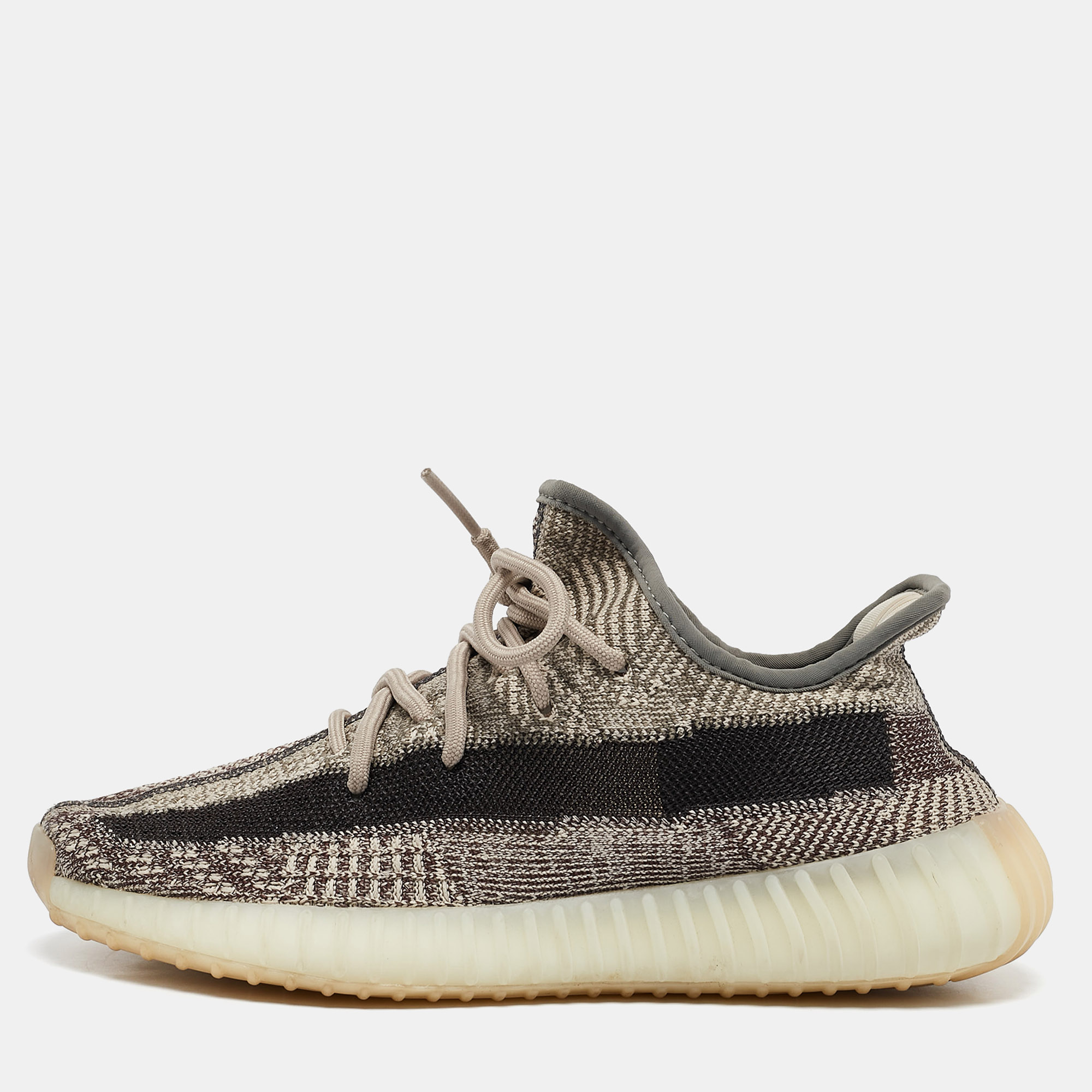 

Yeezy x Adidas Brown/White Knit Fabric Boost 350 V2 Zyon Sneakers Size 39 1/3