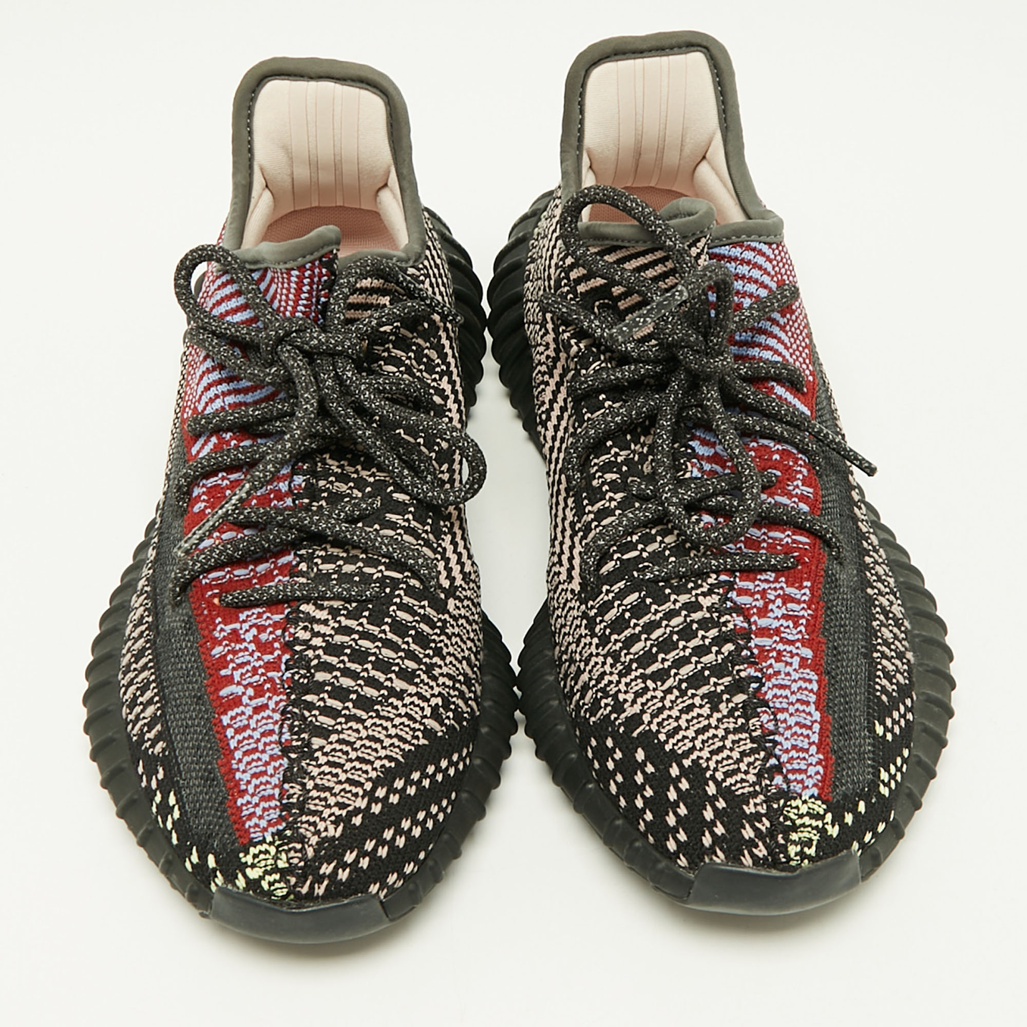 Yeezy x Adidas Multicolor Knit Fabric Boost 350 V2 Yecheil (Non-Reflective) Sneakers Size 39 1/3 