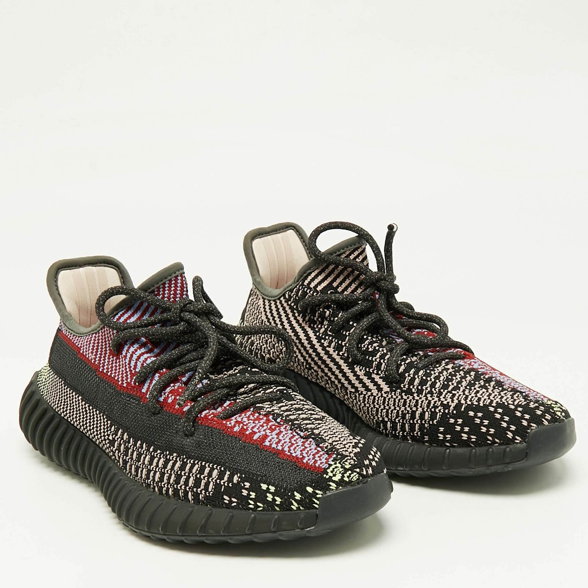 Yeezy x Adidas Multicolor Knit Fabric Boost 350 V2 Yecheil (Non-Reflective) Sneakers Size 39 1/3 
