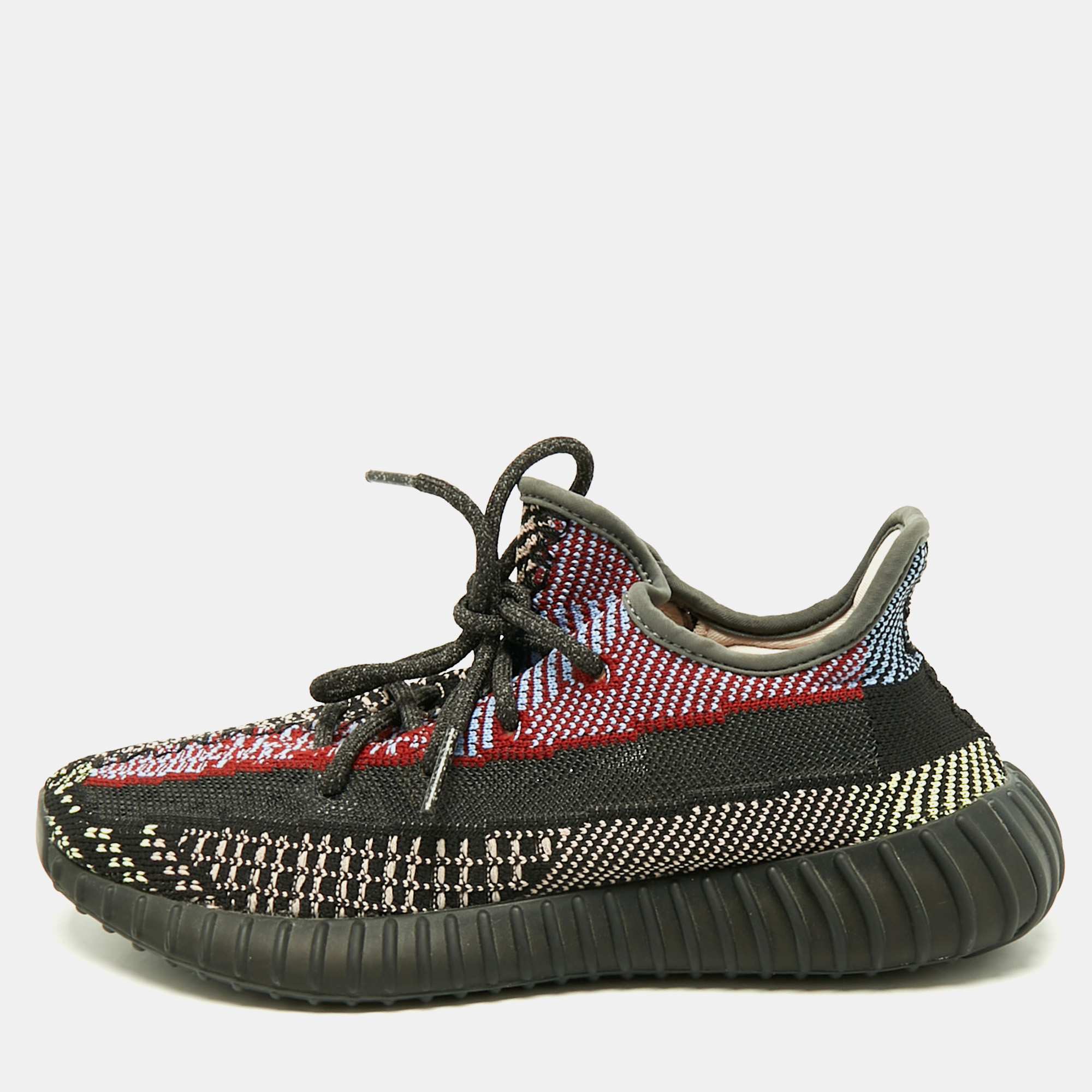 

Yeezy x Adidas Multicolor Knit Fabric Boost 350 V2 Yecheil (Non-Reflective) Sneakers Size 39 1/3, Black