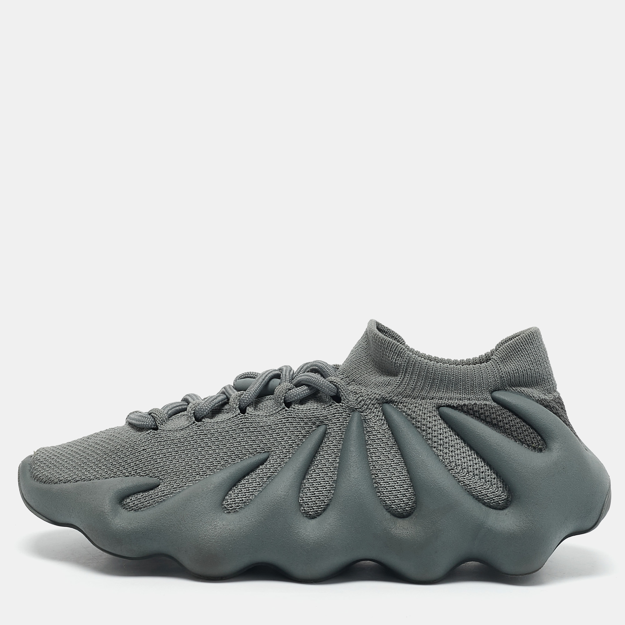 

Yeezy x Adidas Grey Knit Fabric 450 Sneakers Size