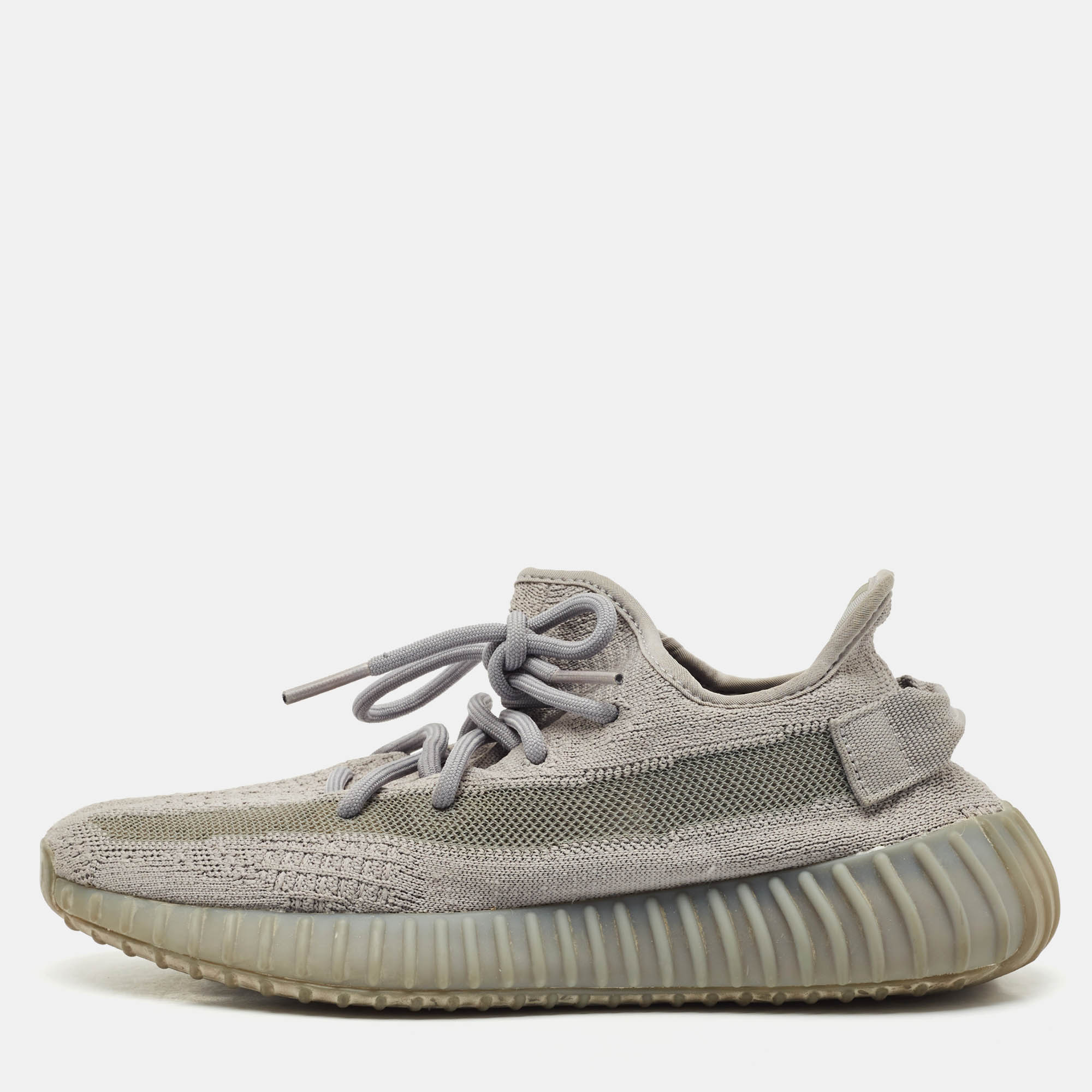 

Yeezy x Adidas Grey Knit Fabric Boost 350 V2 Steel Grey Sneakers Size