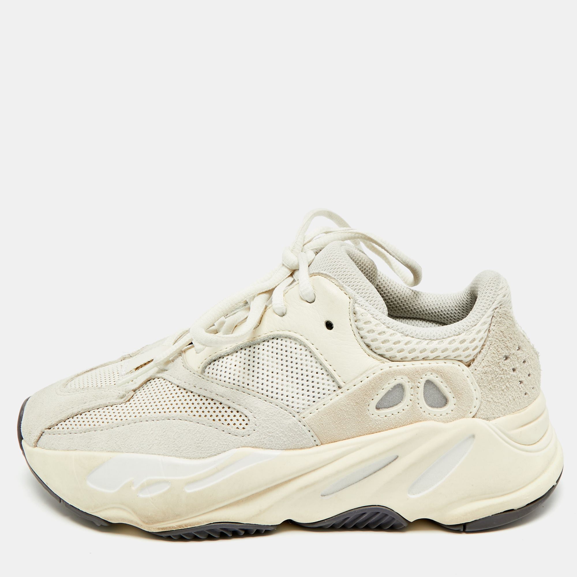 

Yeezy x Adidas Yeezy Boost 700 Analog Size  Grey Mesh and Suede Low Top Sneakers