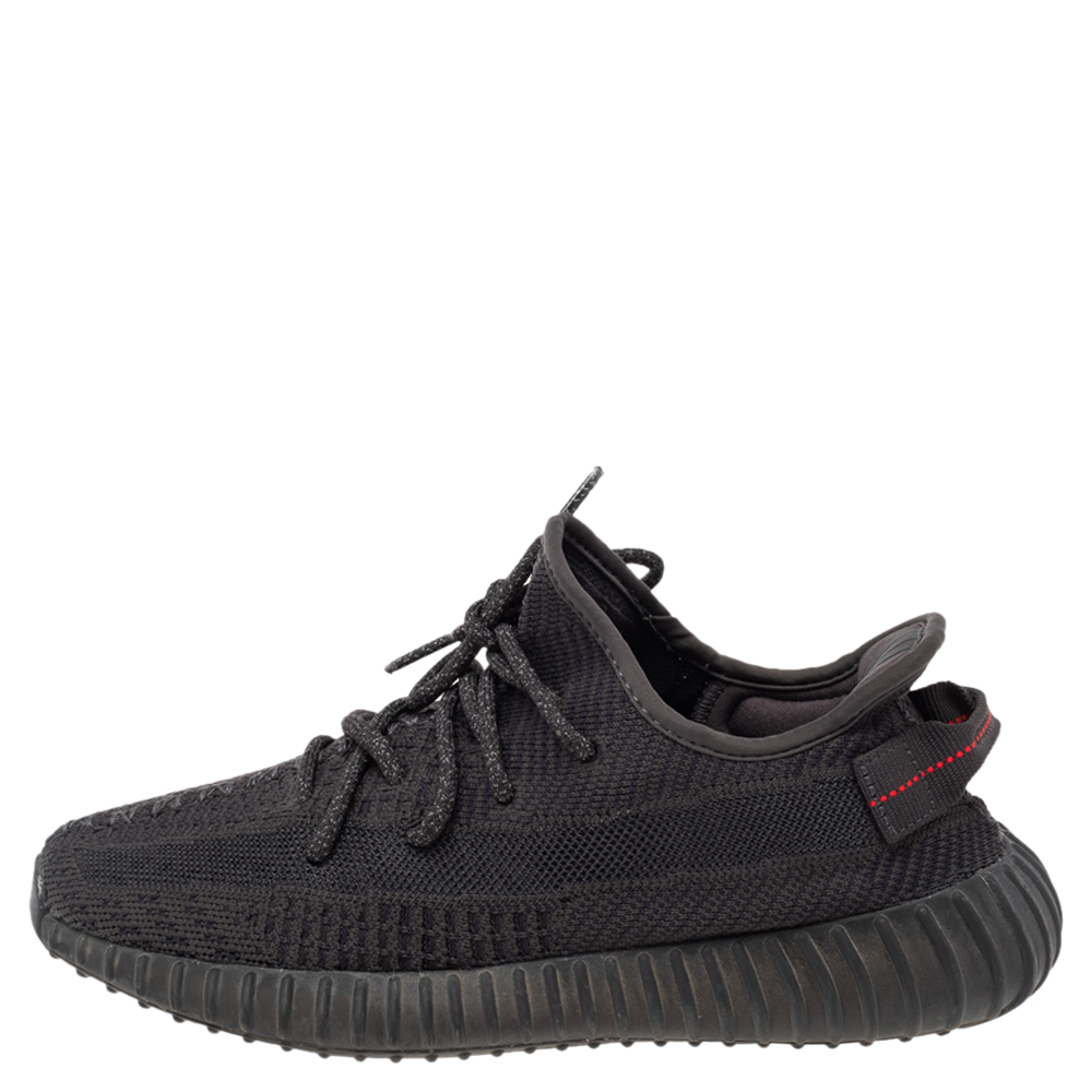 

Yeezy x adidas Black Knit Fabric Boost 350 V2 Low Top Sneakers Size