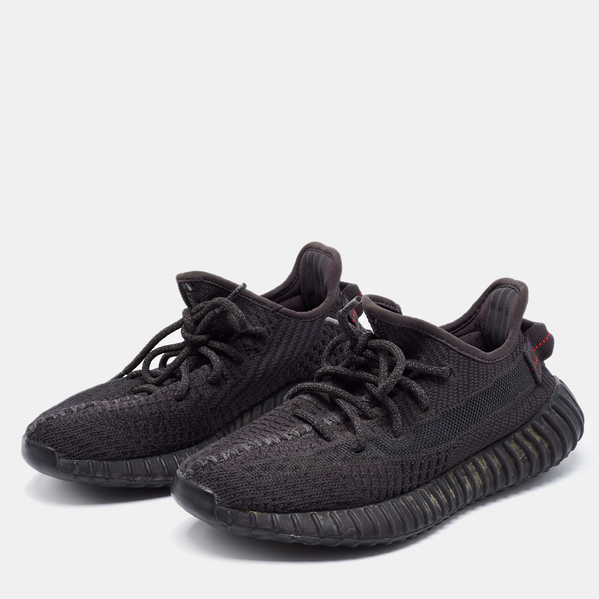 

Yeezy x Adidas Black Knit Fabric Boost 350 V2 Sneakers Size  1/3