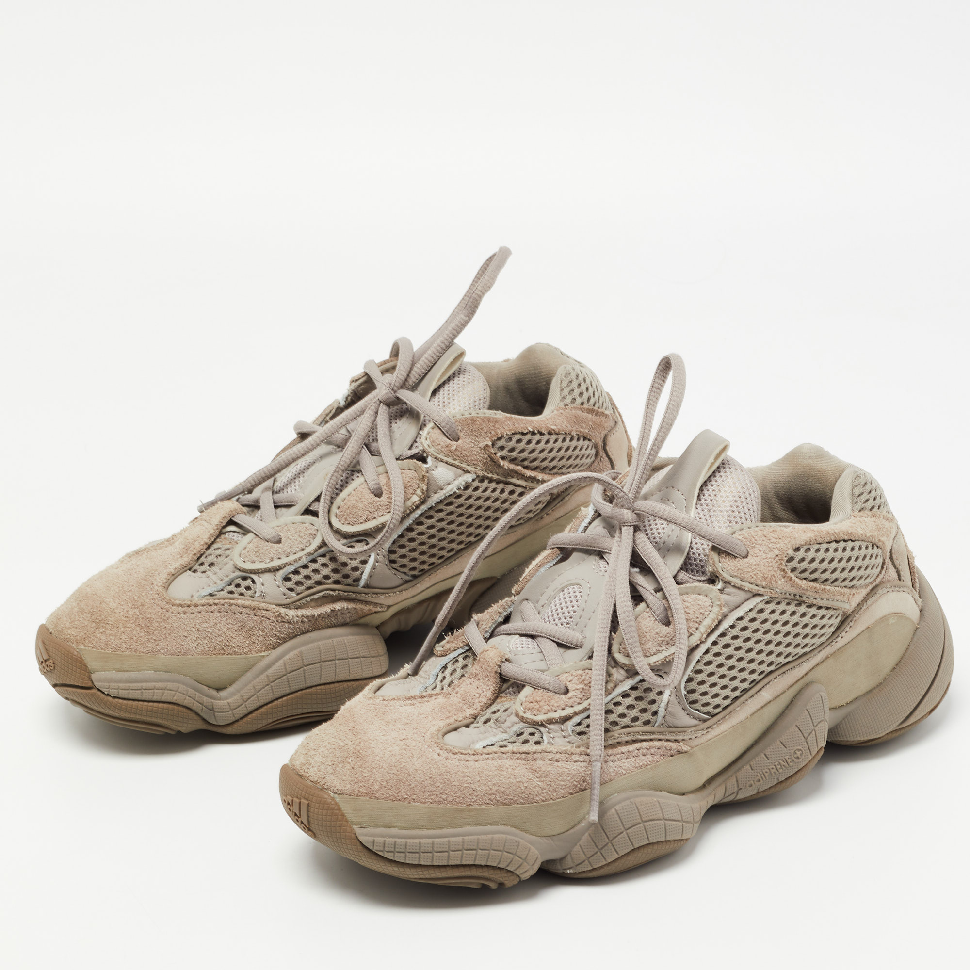 

Yeezy x Adidas Grey Suede Yeezy 500 Sneakers Size 38 2/3