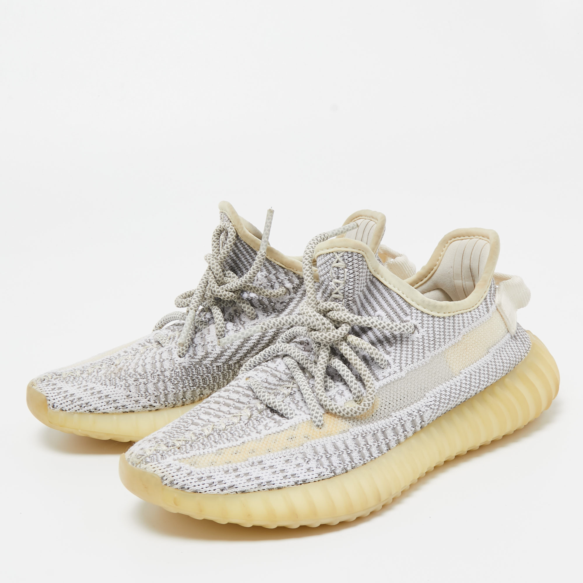 

Yeezy x Adidas Grey Knit Fabric Boost 350 V2 Sneakers Size 36 1/3
