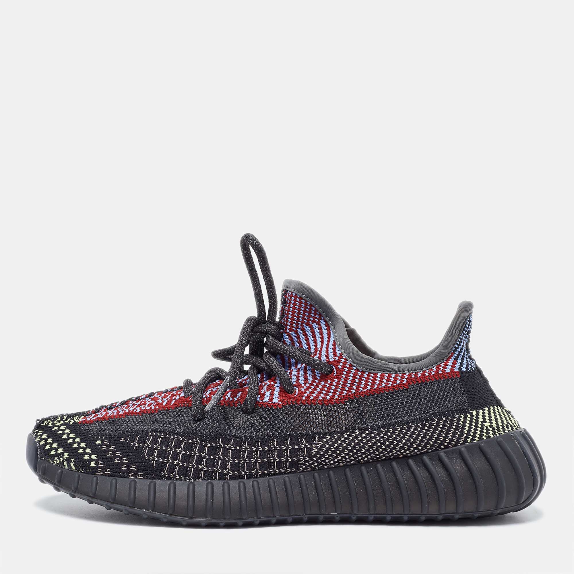 

Yeezy x Adidas Multicolor Knit Fabric Boost 350 V2 Yecheil (Non-Reflective) Sneakers Size 38.5, Black