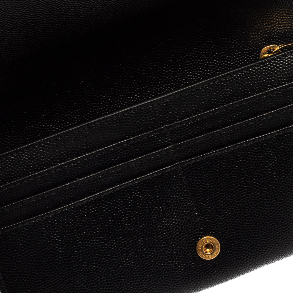 

Saint Laurent Black Leather Kate Clutch
