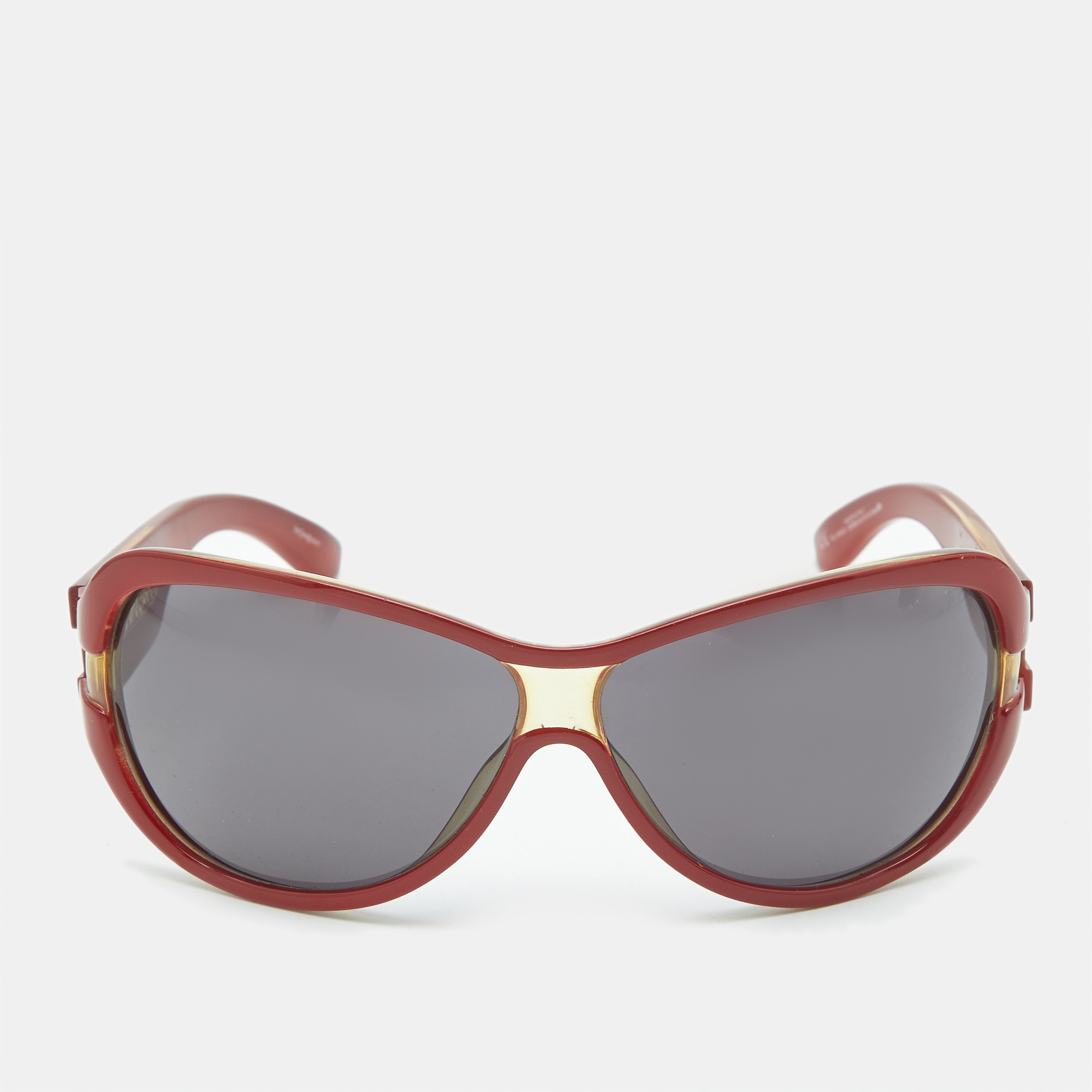 

Yves Saint Laurent Brown/Black 6183/S Oversized Sunglasses