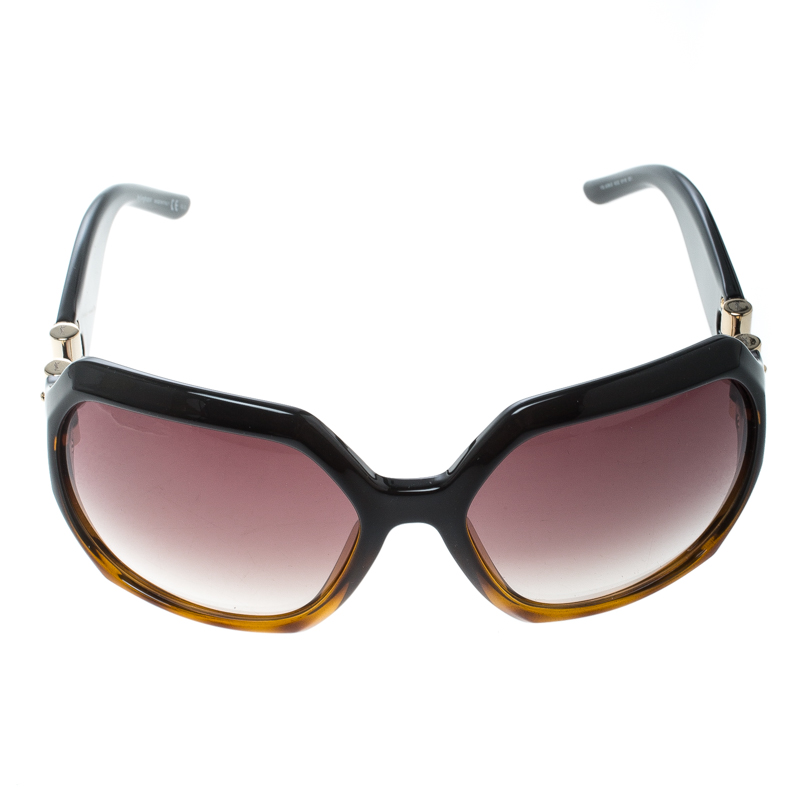 

Saint Laurent Paris Tortoise/Brown Gradient YSL 6298/S Oversize Square Sunglasses