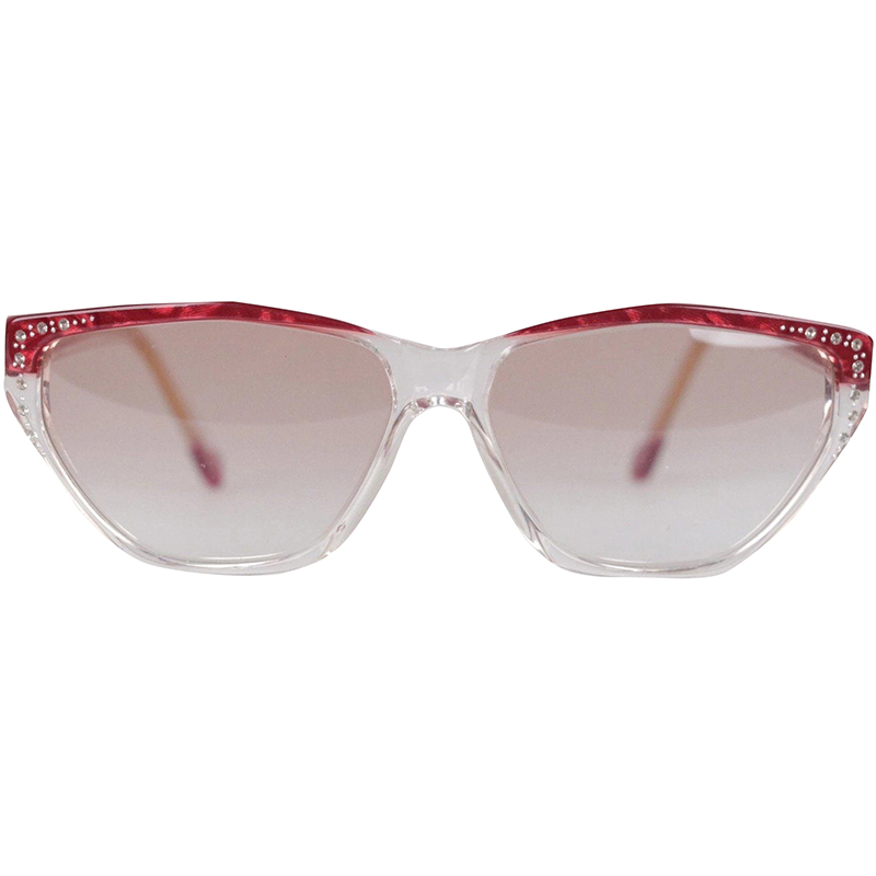 

Saint Laurent Red And Clear 60/134-731-140 Harpies Rhinestones Sunglasses