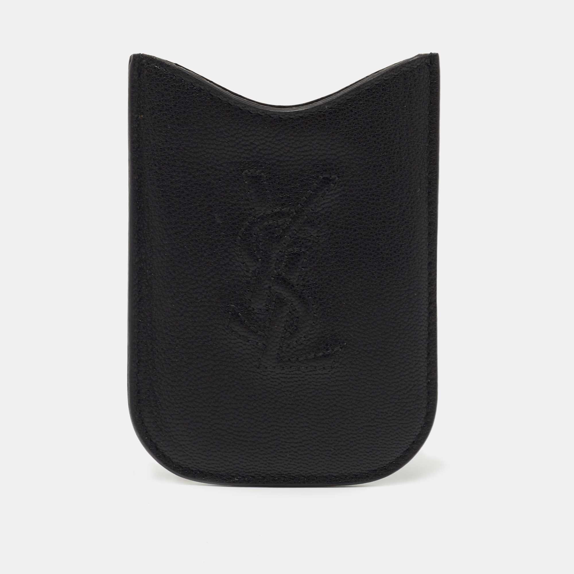 

Yves Saint Laurent Black Leather Porte Blackberry Cover