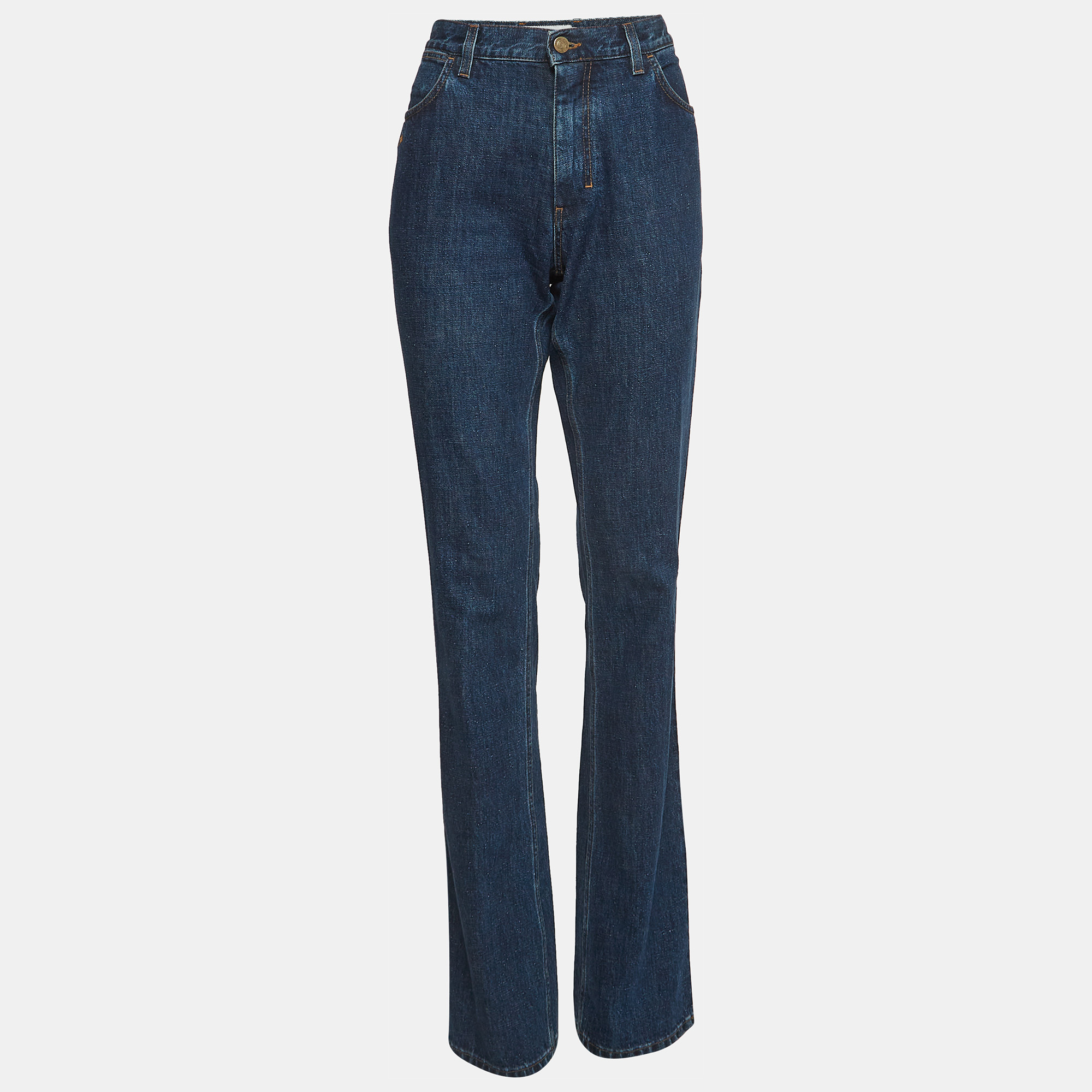 

Yves Saint Laurent Denim Flared Jeans L Waist 32", Blue