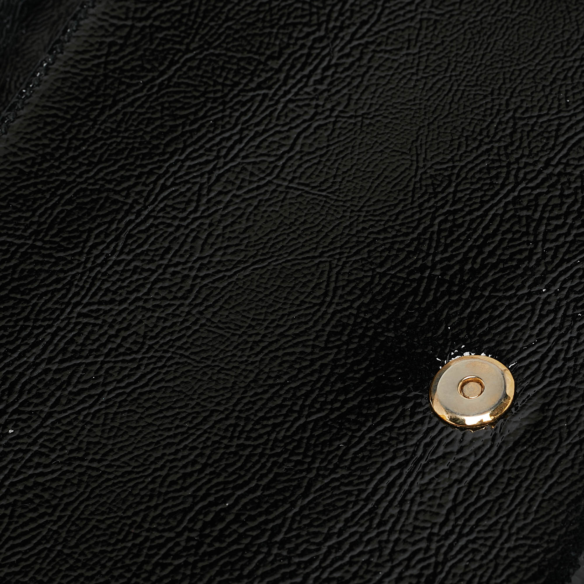 Yves Saint Laurent Black Patent Leather Belle De Jour Clutch 