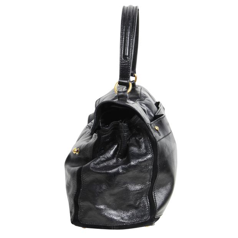 

Saint Laurent Black Leather Muse Tote