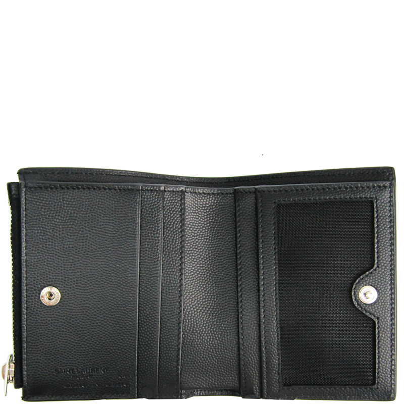 

Saint Laurent Black Leather Bifold Wallet