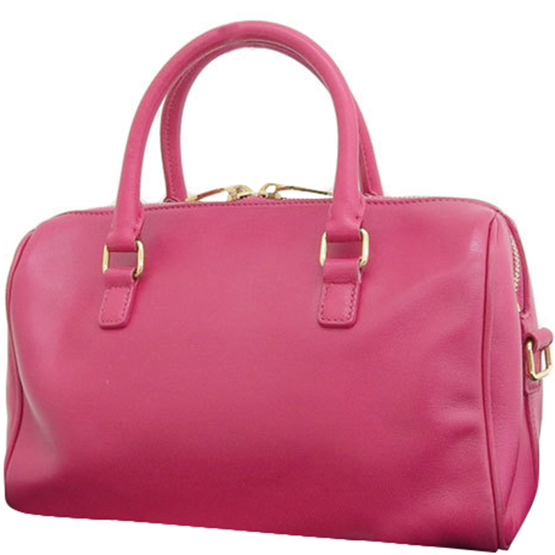 

Saint Laurent Pink Leather Duffle Bag