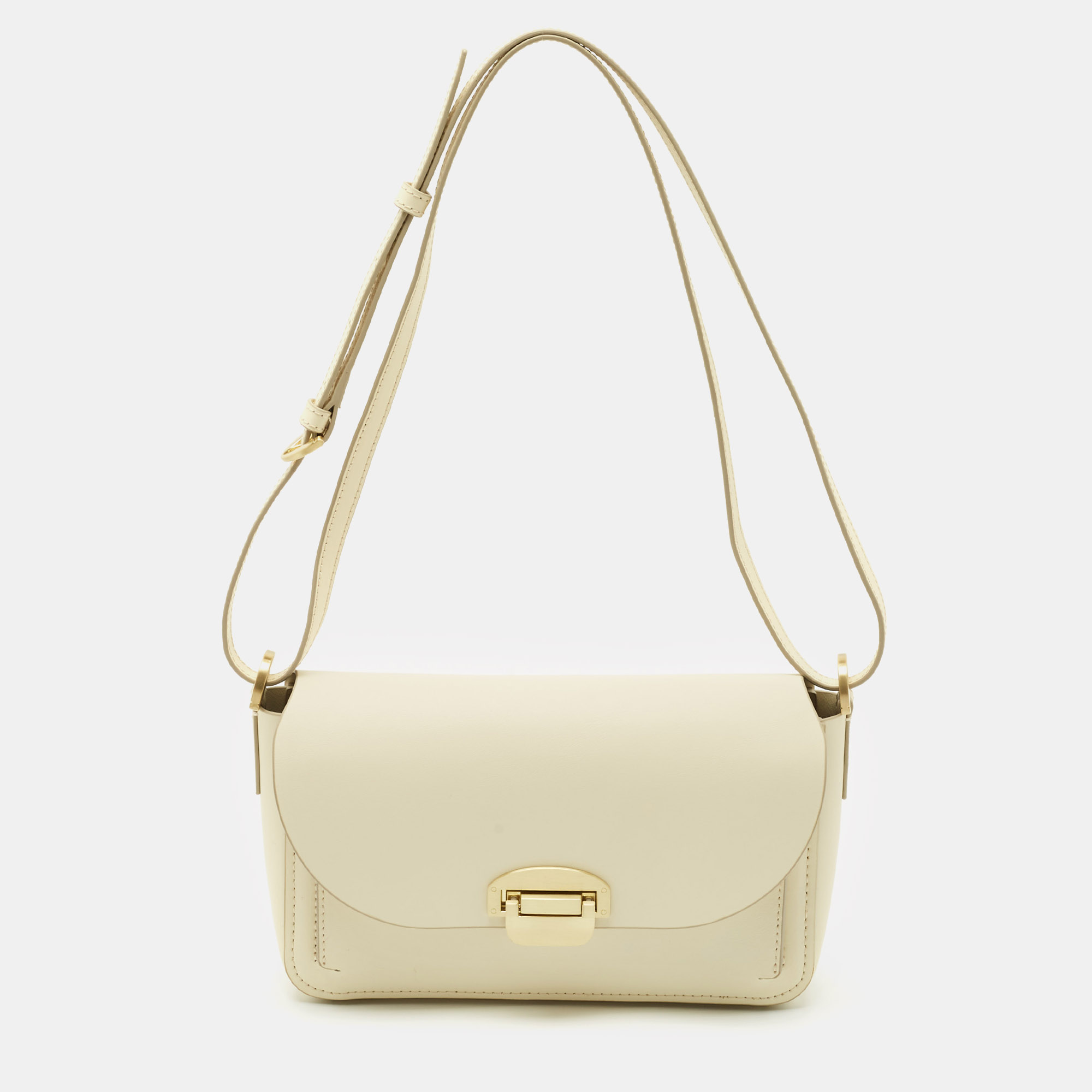 

Zac Posen Cream Leather Evie Shoulder Bag