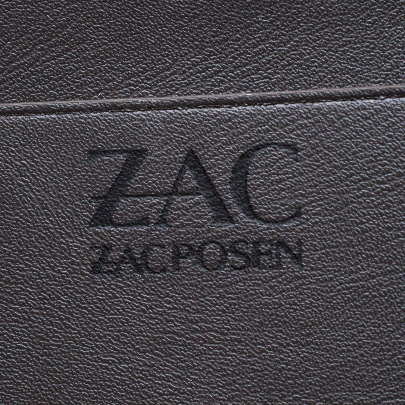 Zac Posen Grey Leather Eartha Iconic Core Top Handle Bag Zac Posen