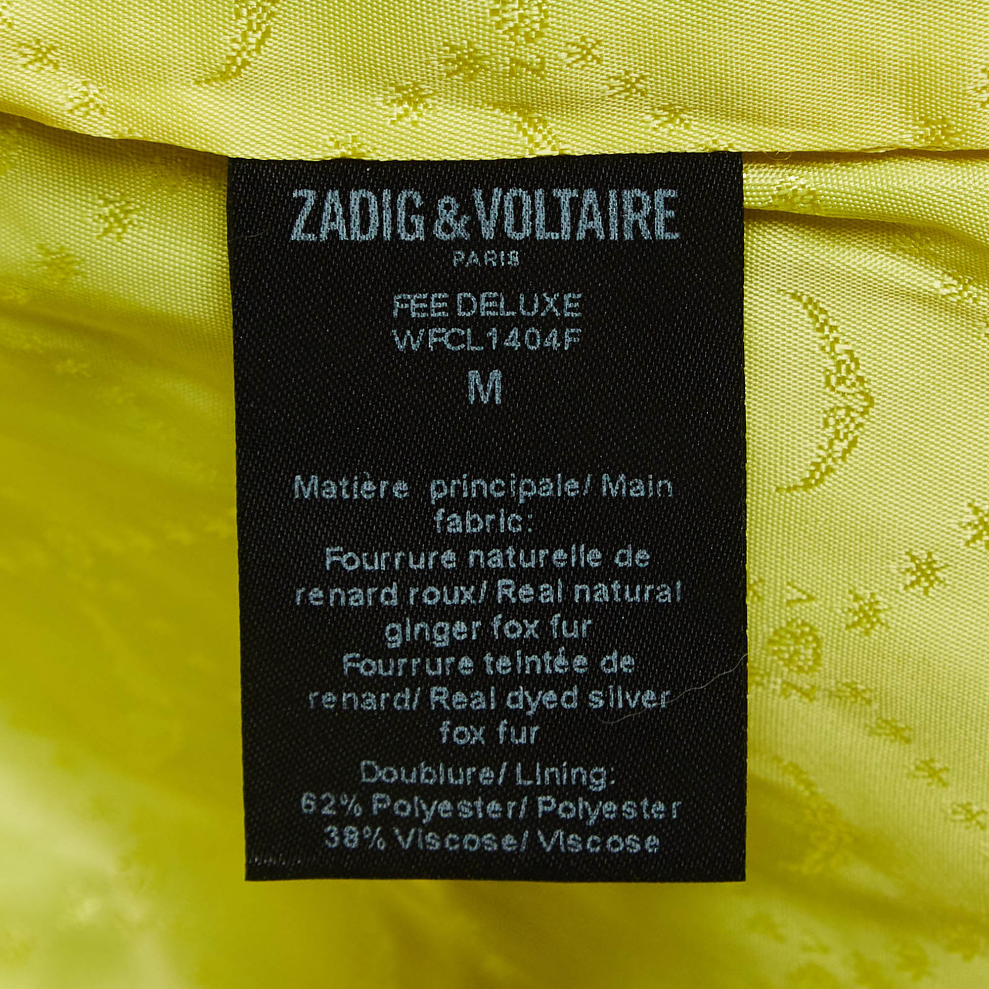 Zadig & Voltaire Deluxe Multicolor Dyed Fox Fur Fee Vest M 