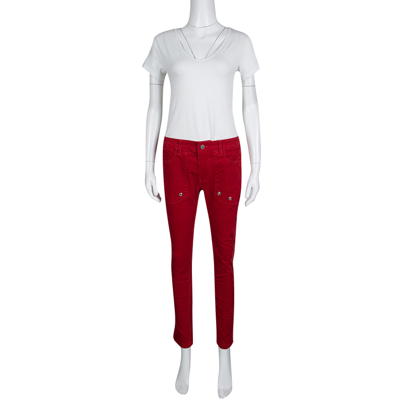 

Zadig and Voltaire Red Corduroy Pants