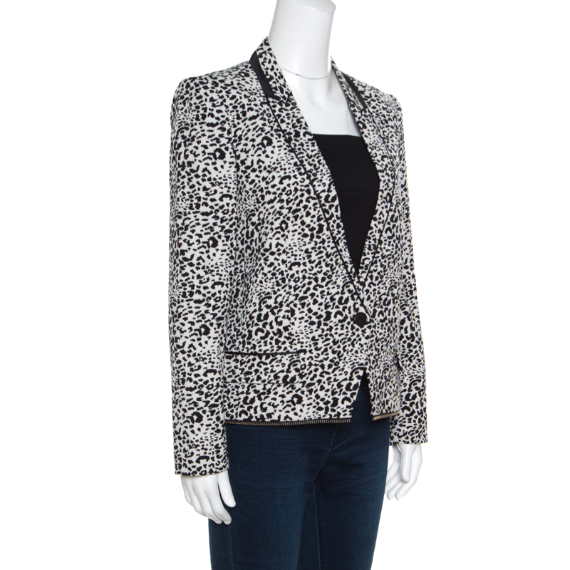 

Zadig and Voltaire Monochrome Jacquard Vegam Leo Blazer, Multicolor