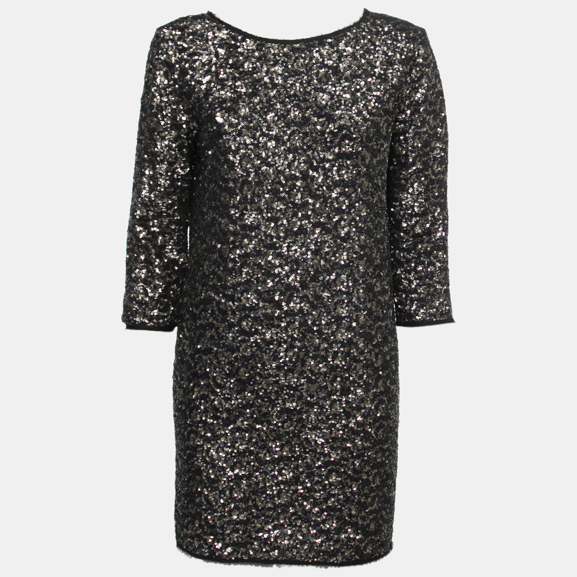 

Zadig and Voltaire Deluxe Gold & Black Sequined Mini Dress