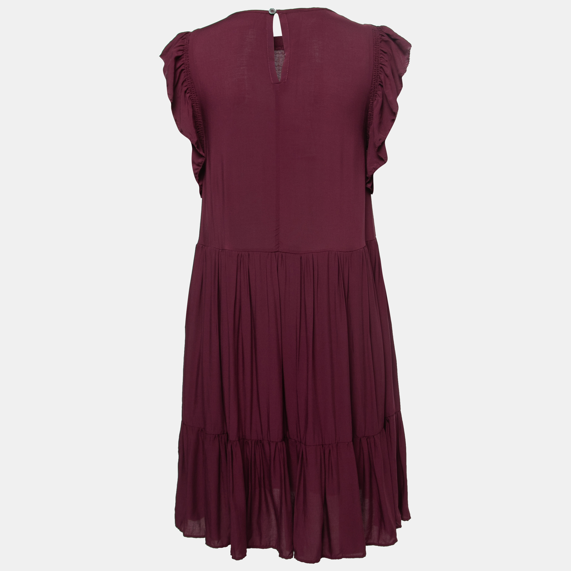 

Zadig and Voltaire Wine Chambray Rousseau Midi Dress, Purple