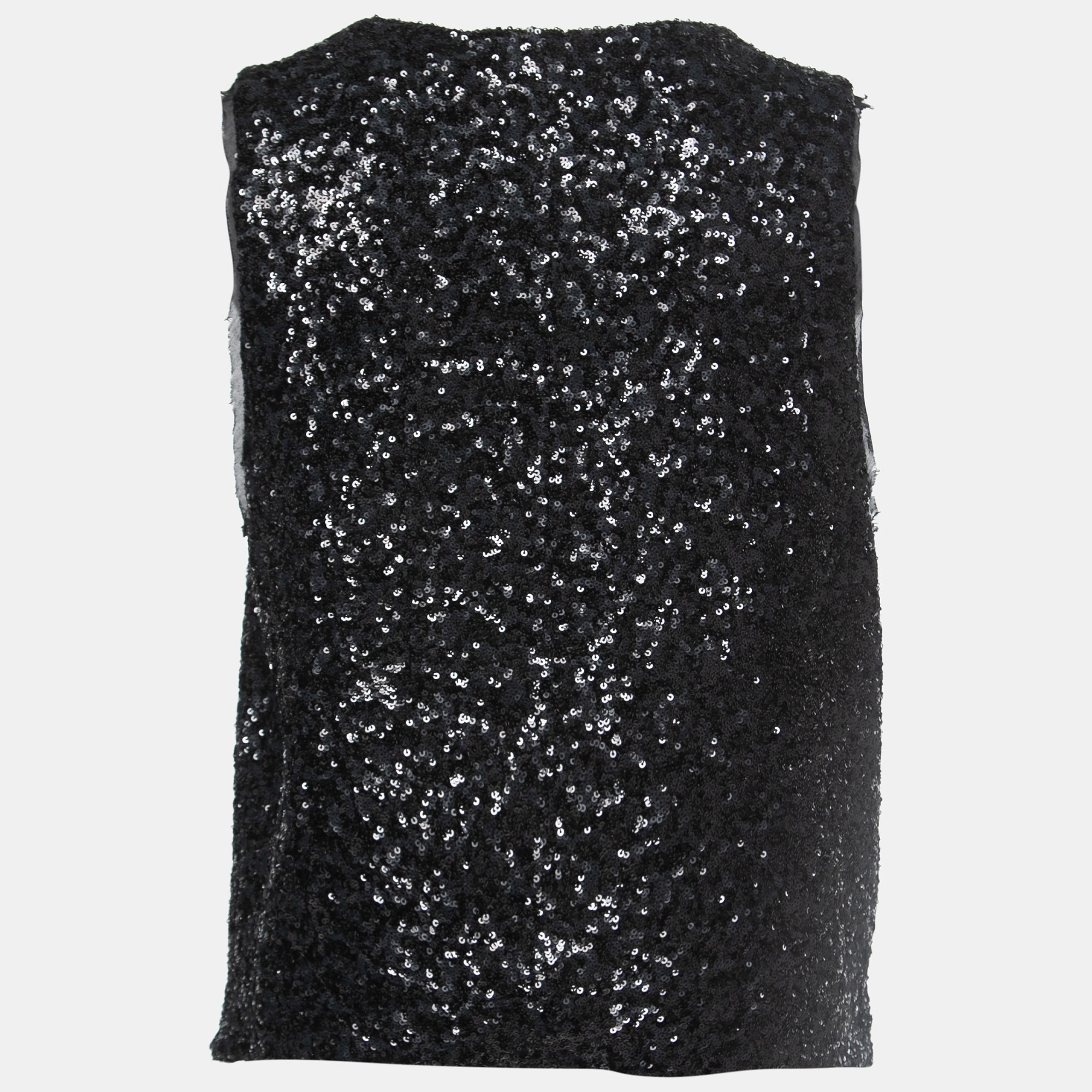 

Zadig and Voltaire Deluxe Black Silk Blend Emilie Sequins Vest