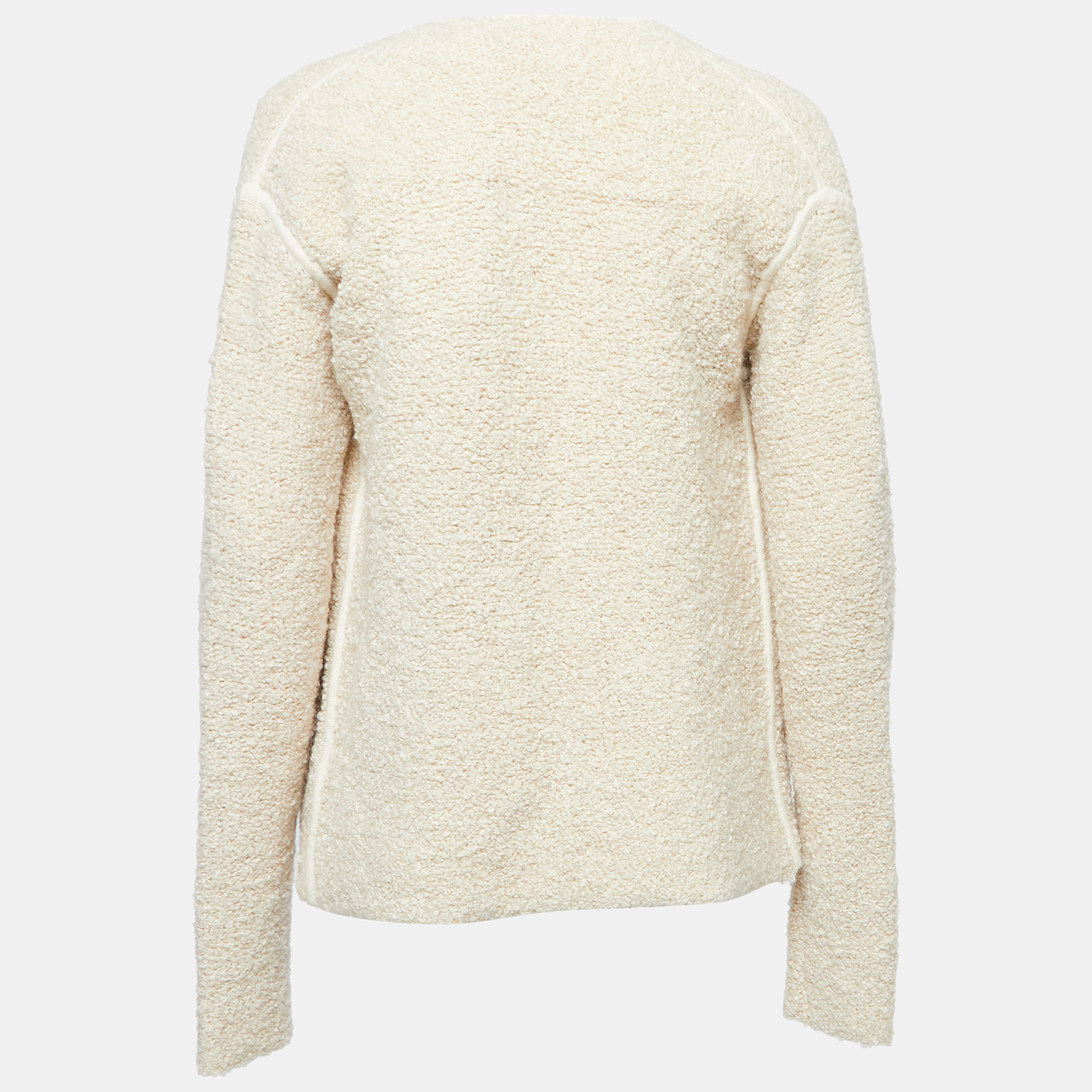 

Zadig and Voltaire Cream Knit Open Cardigan