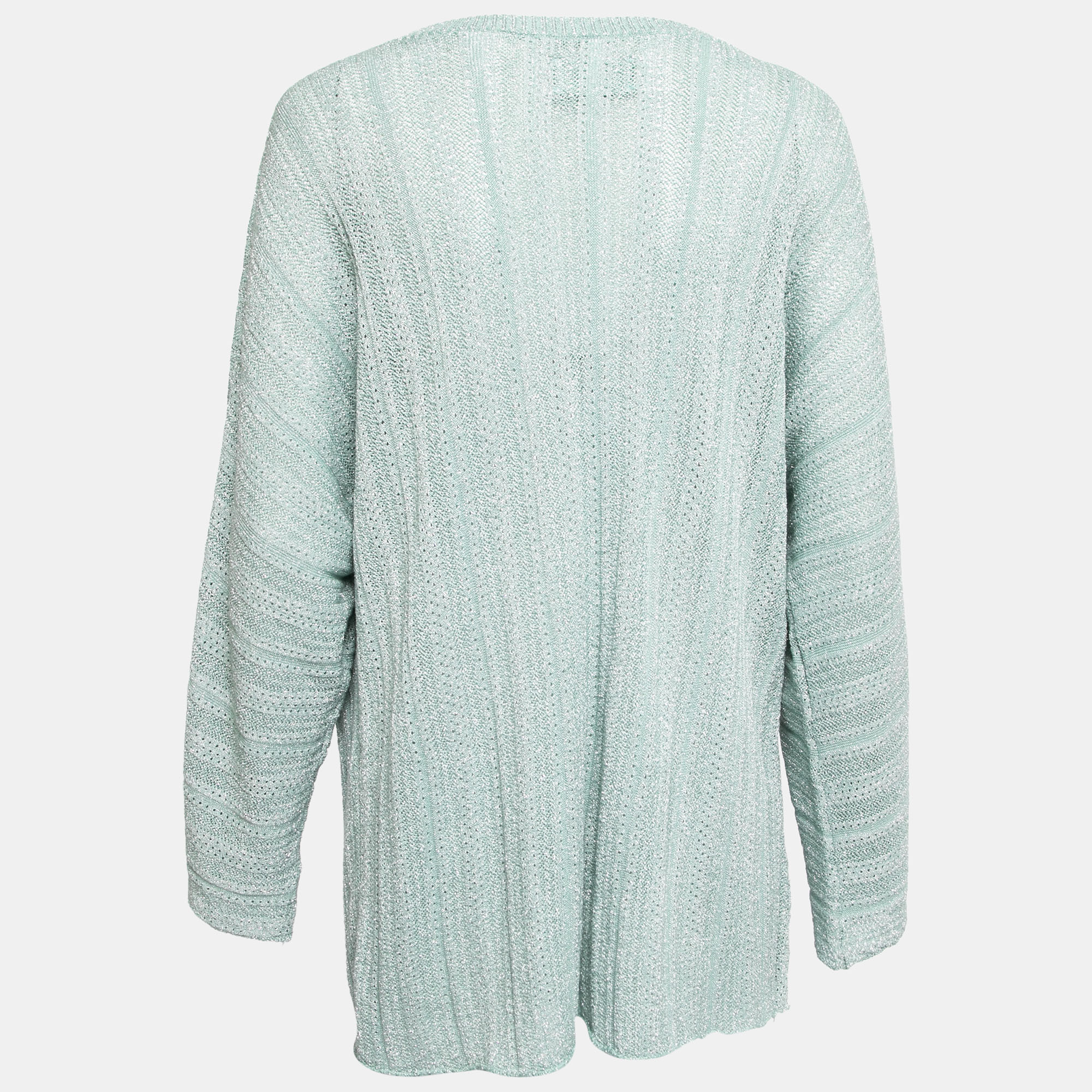 

Zadig and Voltaire Mint Green Lurex Knit Crew Neck Sweater