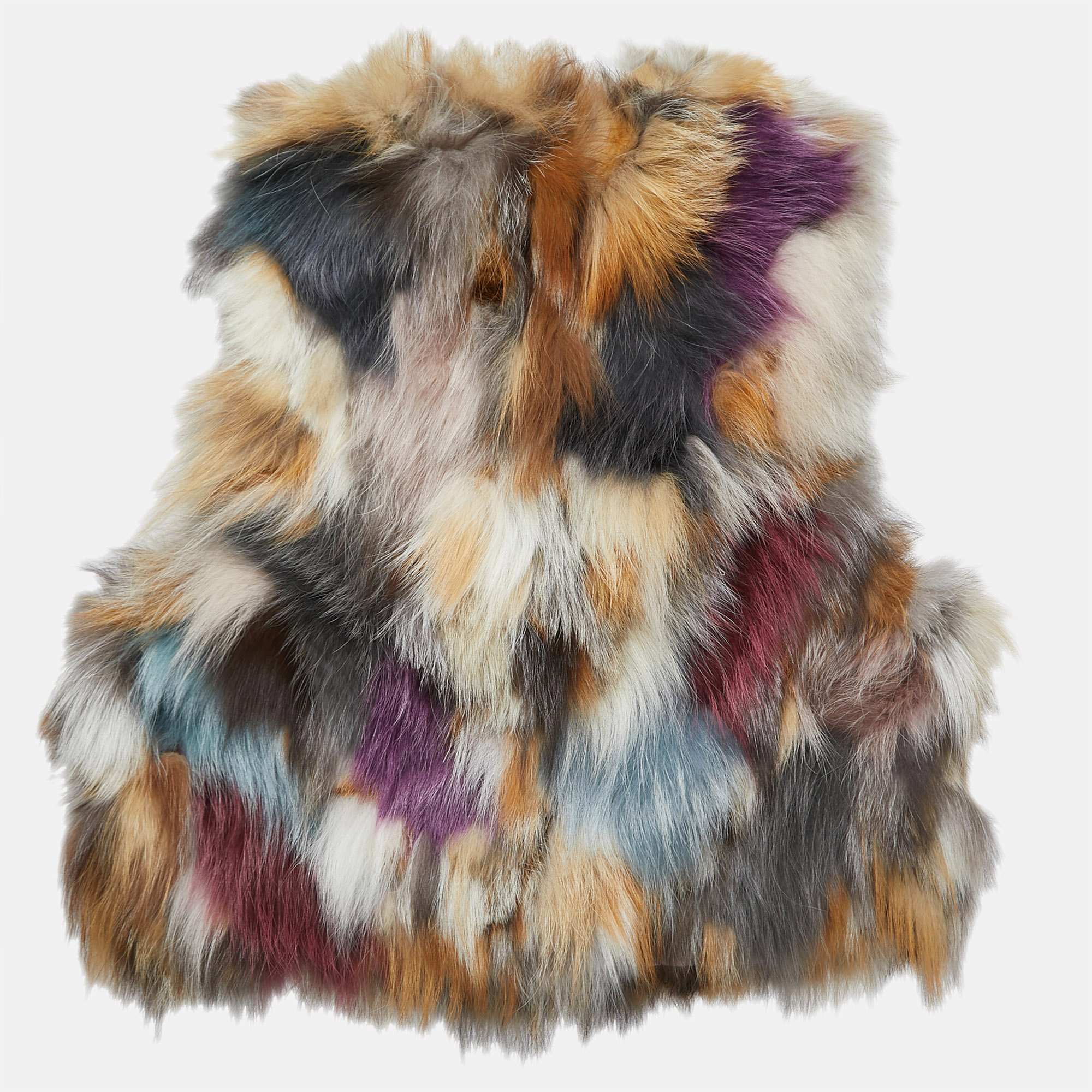 

Zadig & Voltaire Multicolor Fur Sleeveless Cropped Jacket M