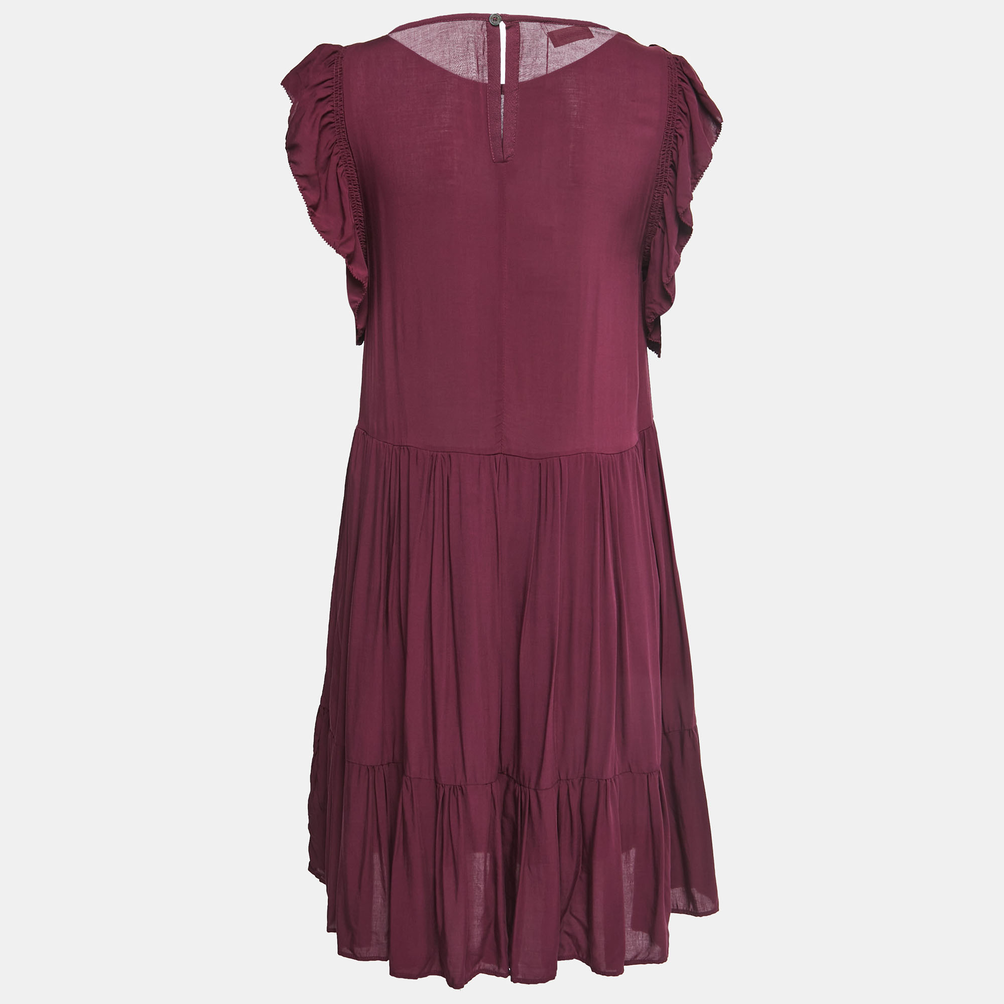 

Zadig & Voltaire Purple Viscose Ruffled Mini Dress