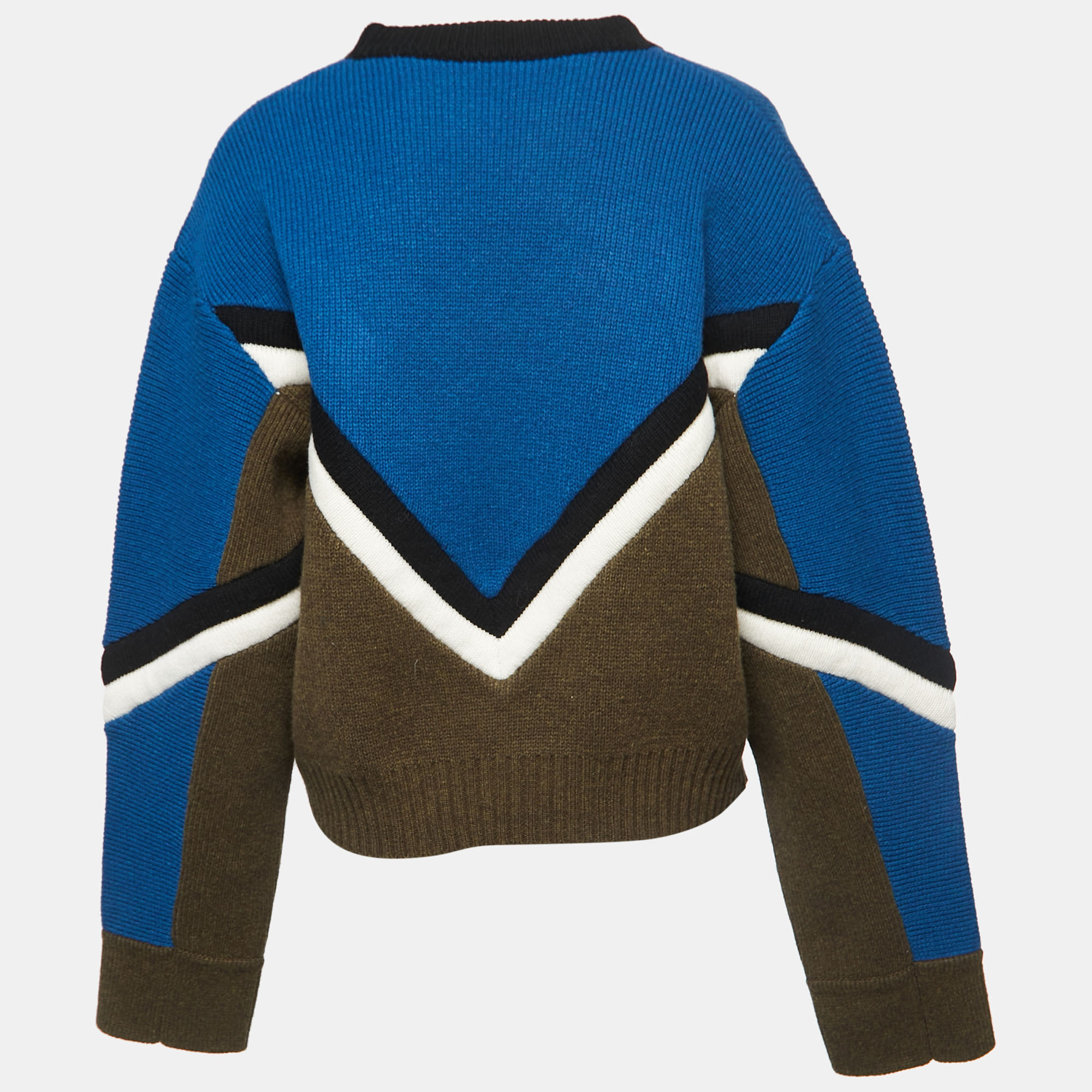 

Zadig and Voltaire Blue Contrast Wool Muse Sweater