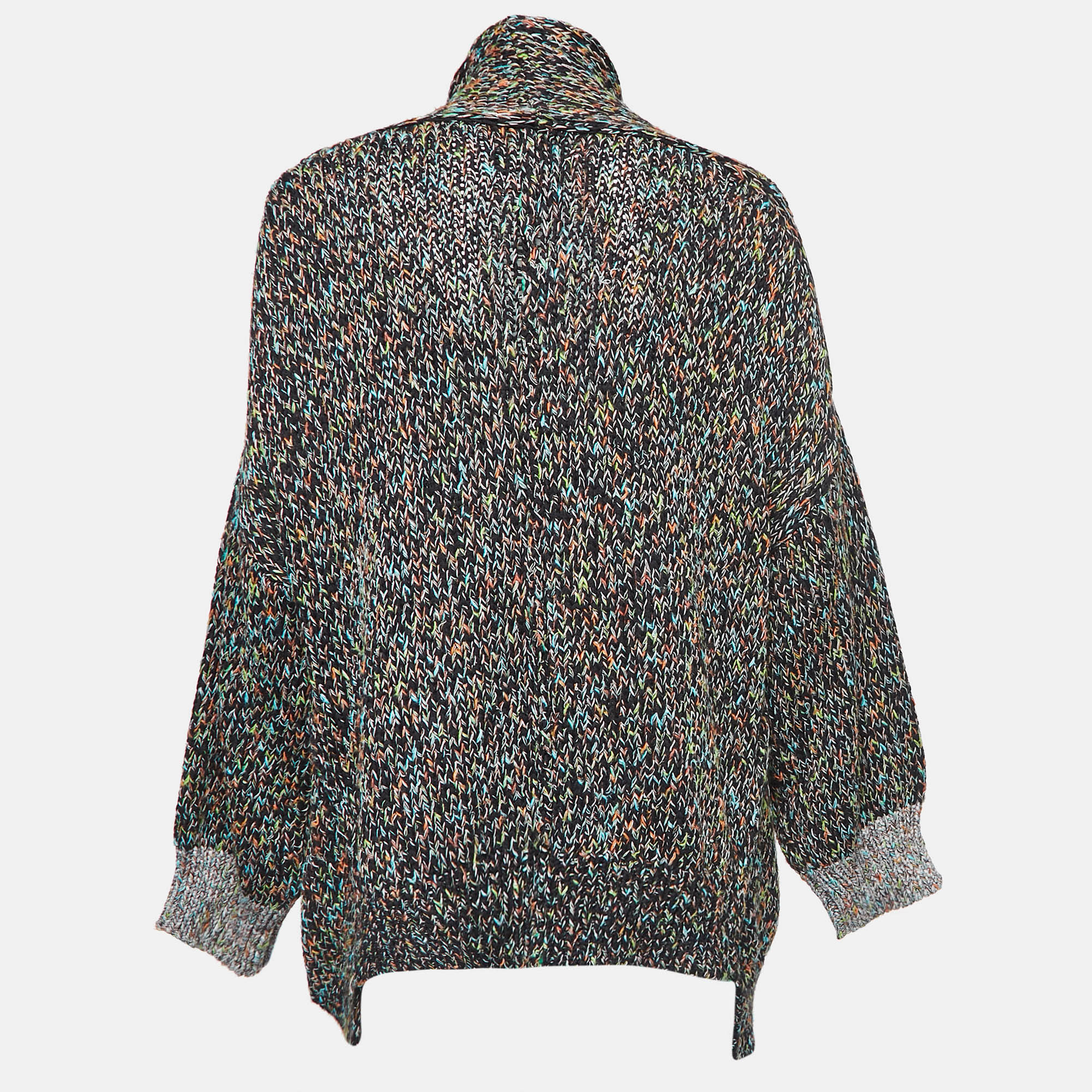 

Zadig & Voltaire Multicolor Tweed Open Knitted Cardigan /L