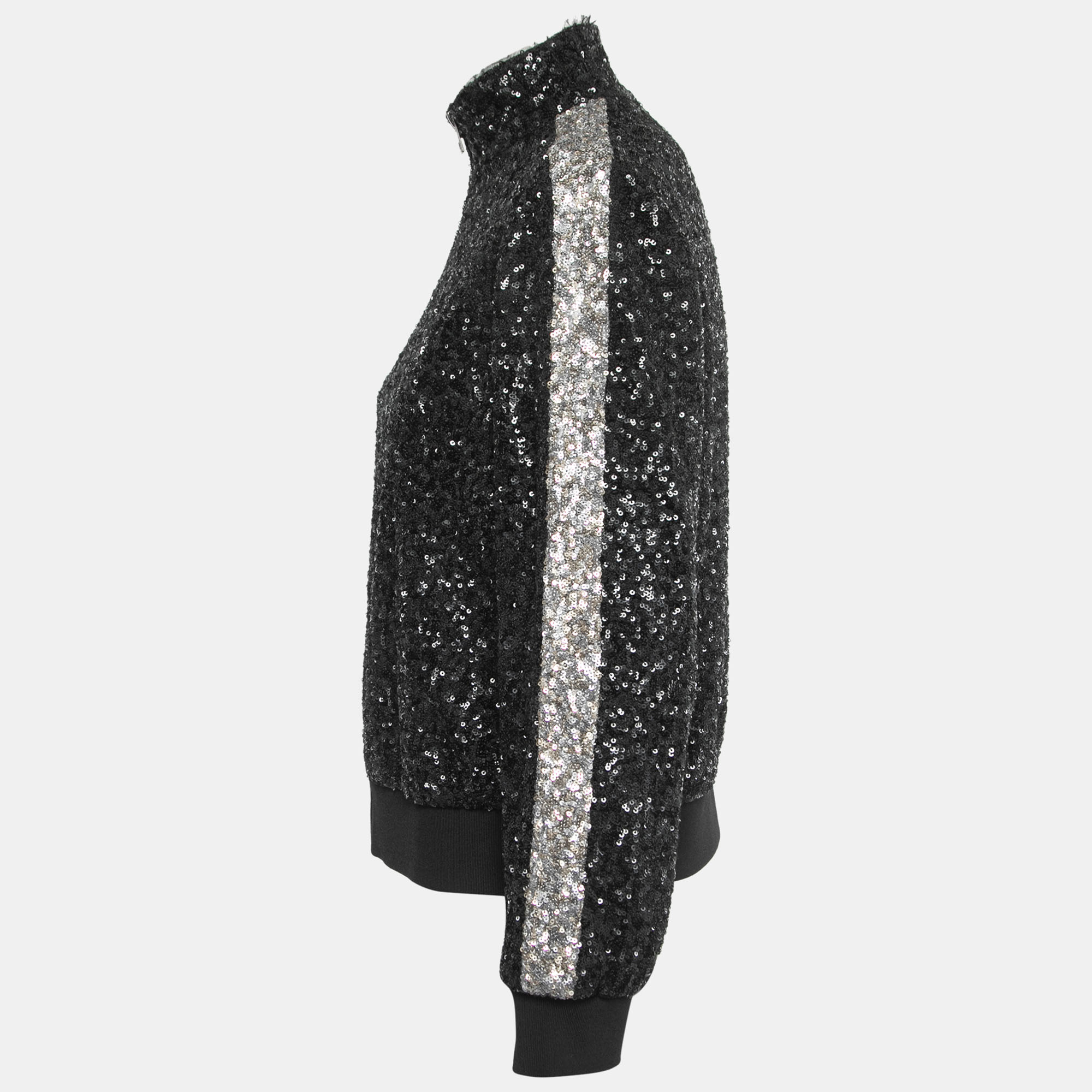 

Zadig & Voltaire Black Sequined Track Jacket