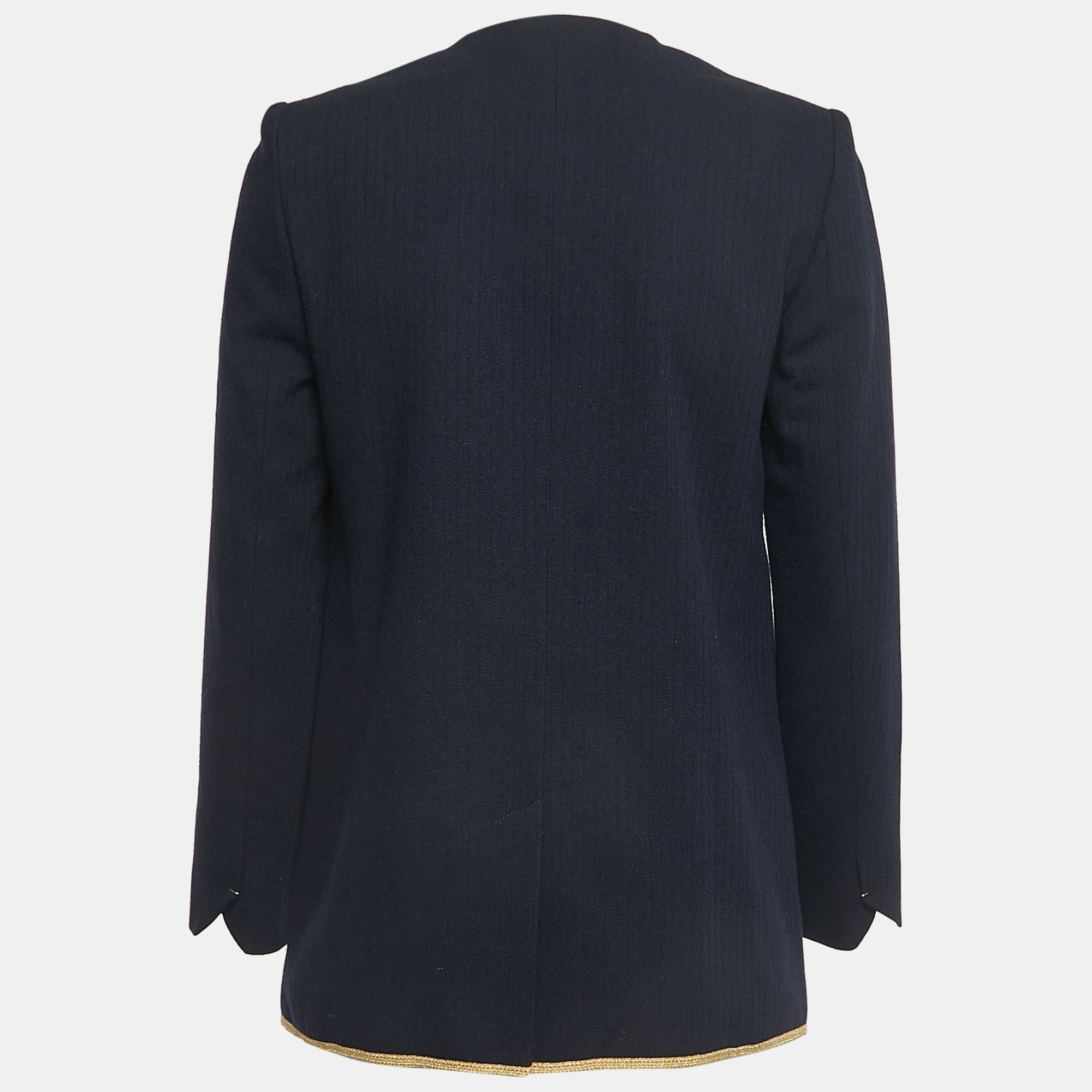 

Zadig and Voltaire Navy Blue Wool Blend Ville Jacket