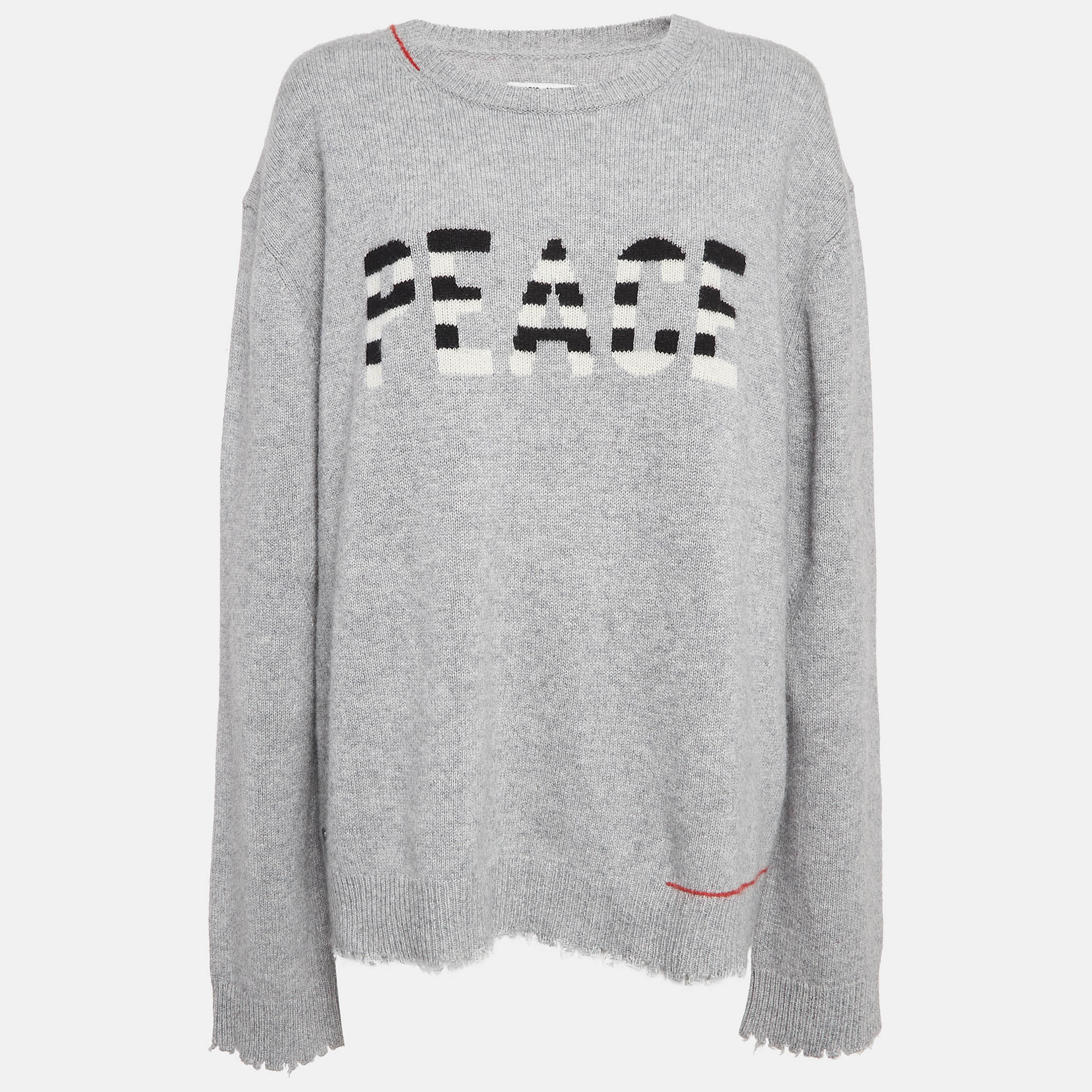 

Zadig & Voltaire Grey Cashmere Distressed Sweater